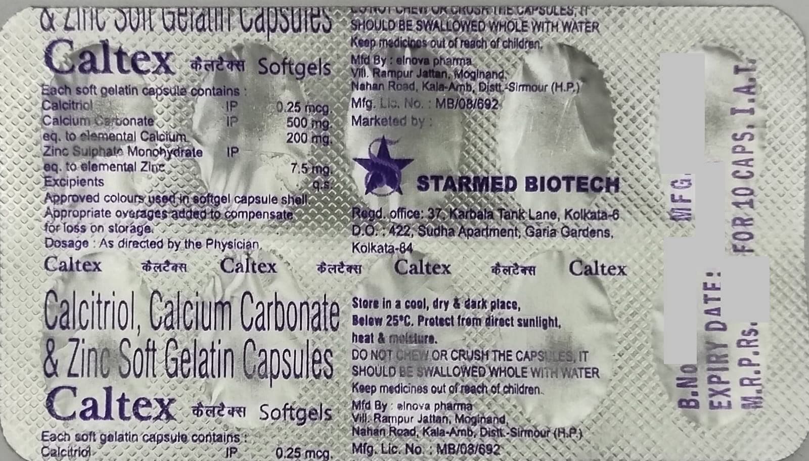 CALTEX - Strip of 10 Tablets