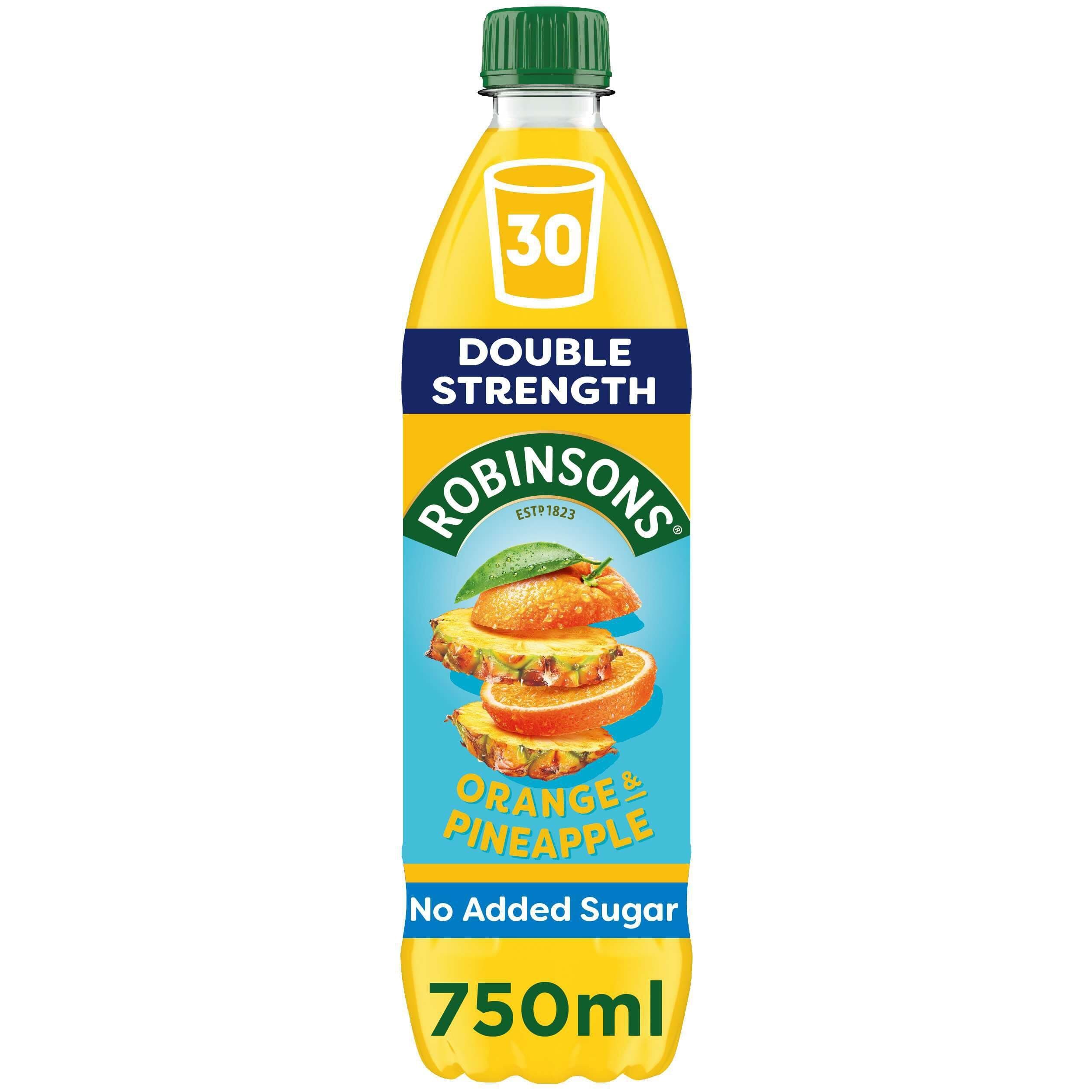 Robinsons Double Strength Orange & Pineapple No Added Sugar Squash 750ml