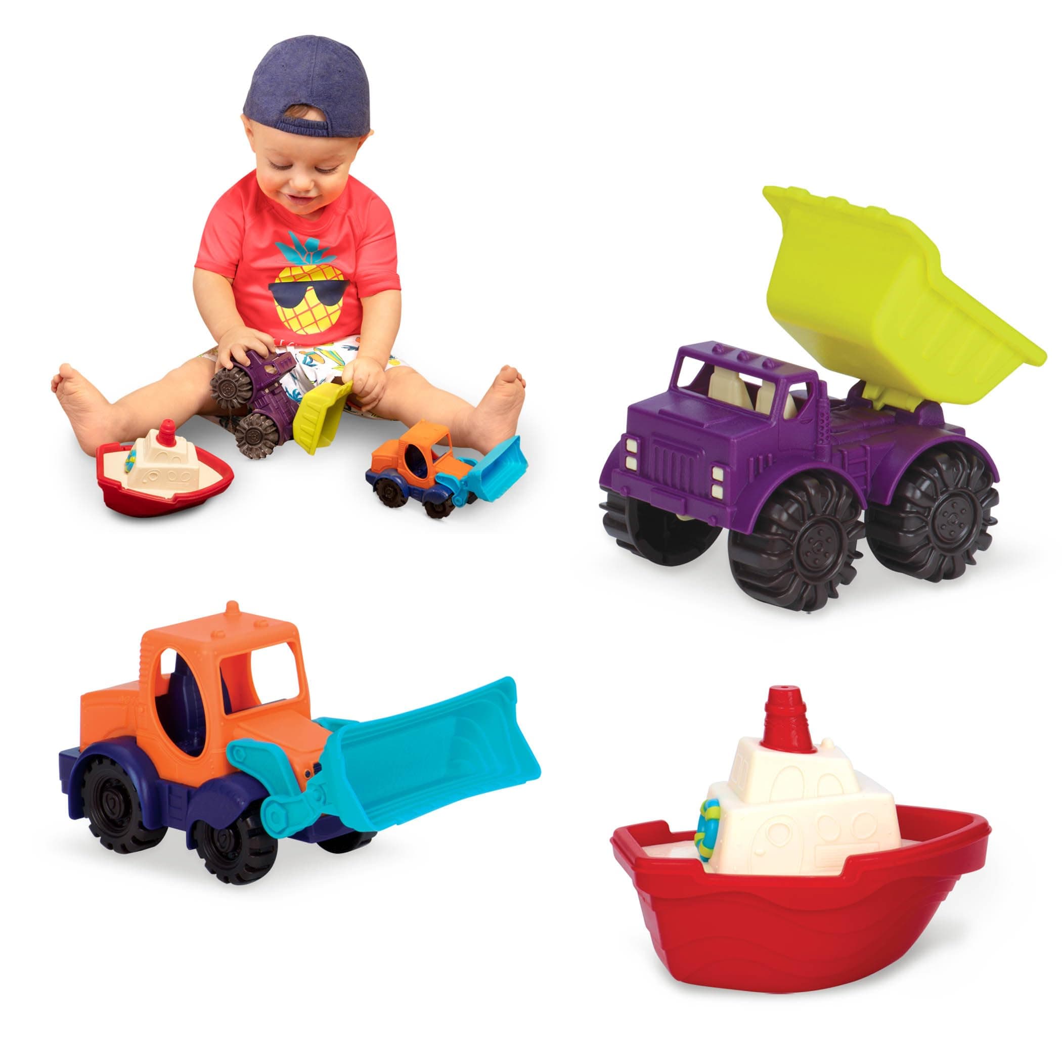 B. toys MINI VEHICLES 3PCS SET