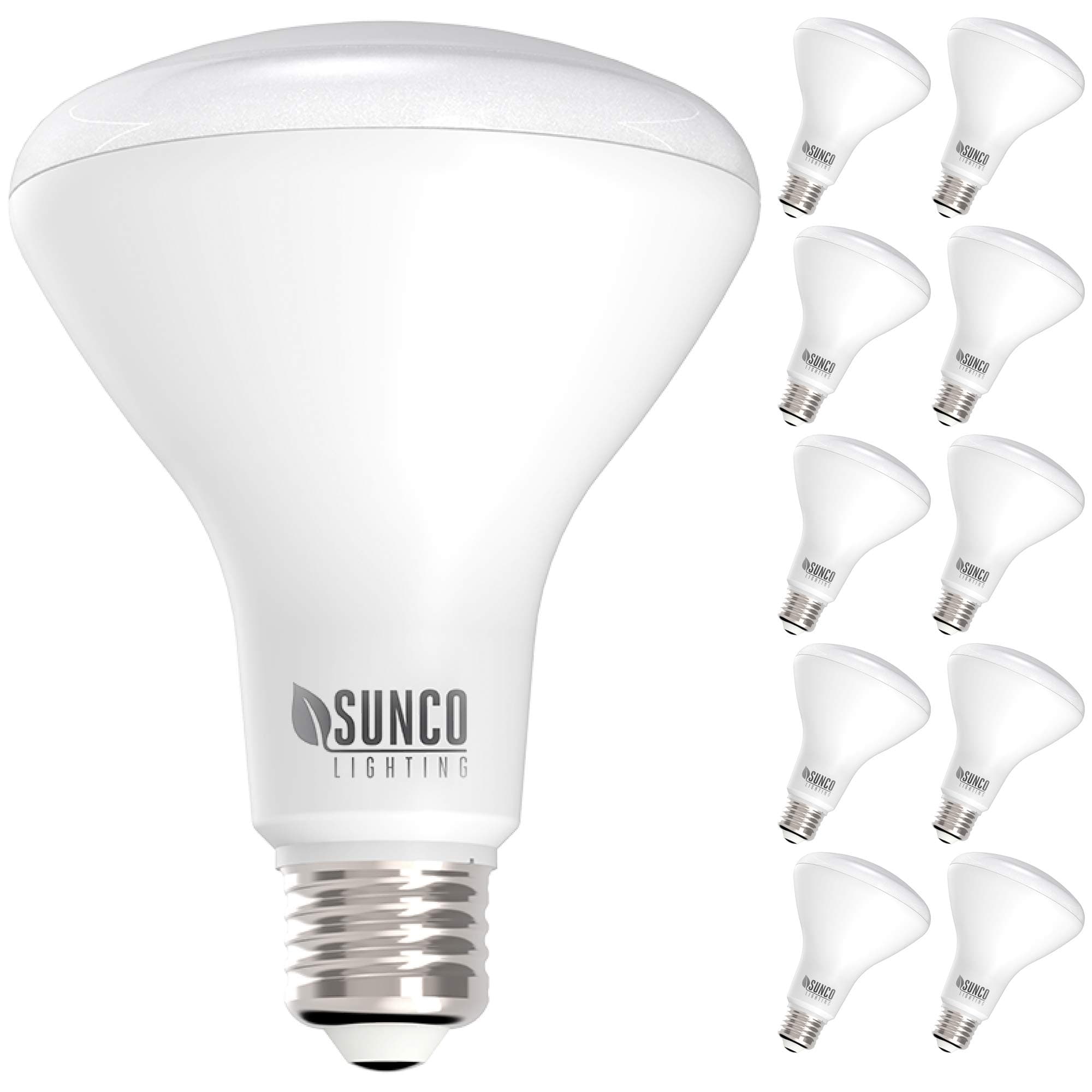 Sunco 10 Pack BR30 Light Bulbs LED, Recessed Can Light Bulbs, Indoor Flood Bulb, 850 LM, 11W (65W Equivalent), 5000K Daylight, Dimmable, E26 Base, for Home, Kitchen, Bedroom UL