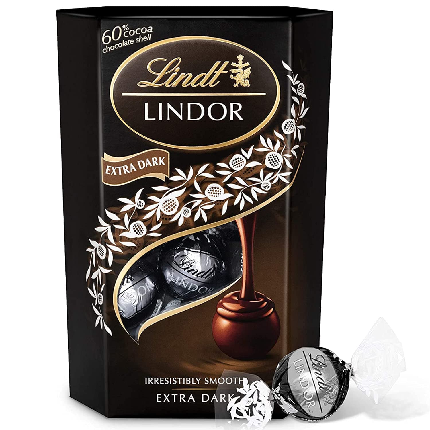 Lindor Extra Dark Truffles, 60% Cocoa, 200 Gm