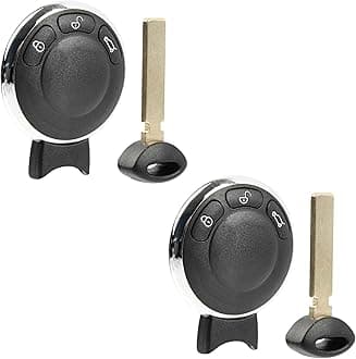 Keyless Entry Remote 3-Button Key Fob Replacement for 2006 2007 2008 2009 2010 2011 2012 2013 2014 Mini Cooper Countryman Paceman (KR55WK49333, 3452819-01) Set of 2