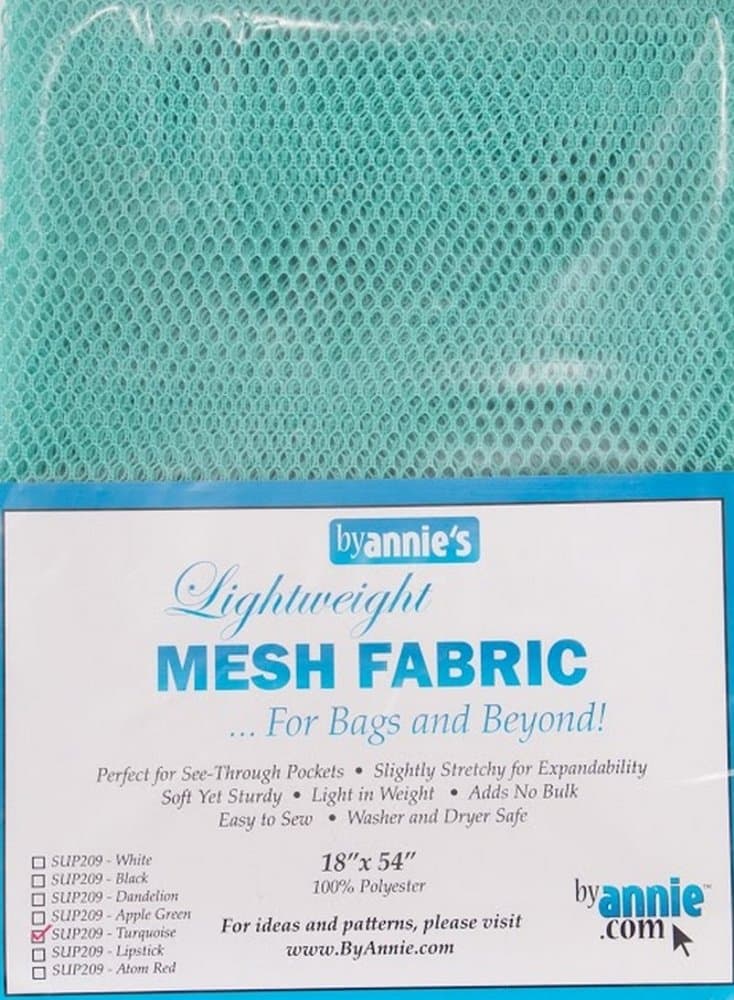 Annie Mesh Fabric Lightweight 18x54 Turquoise