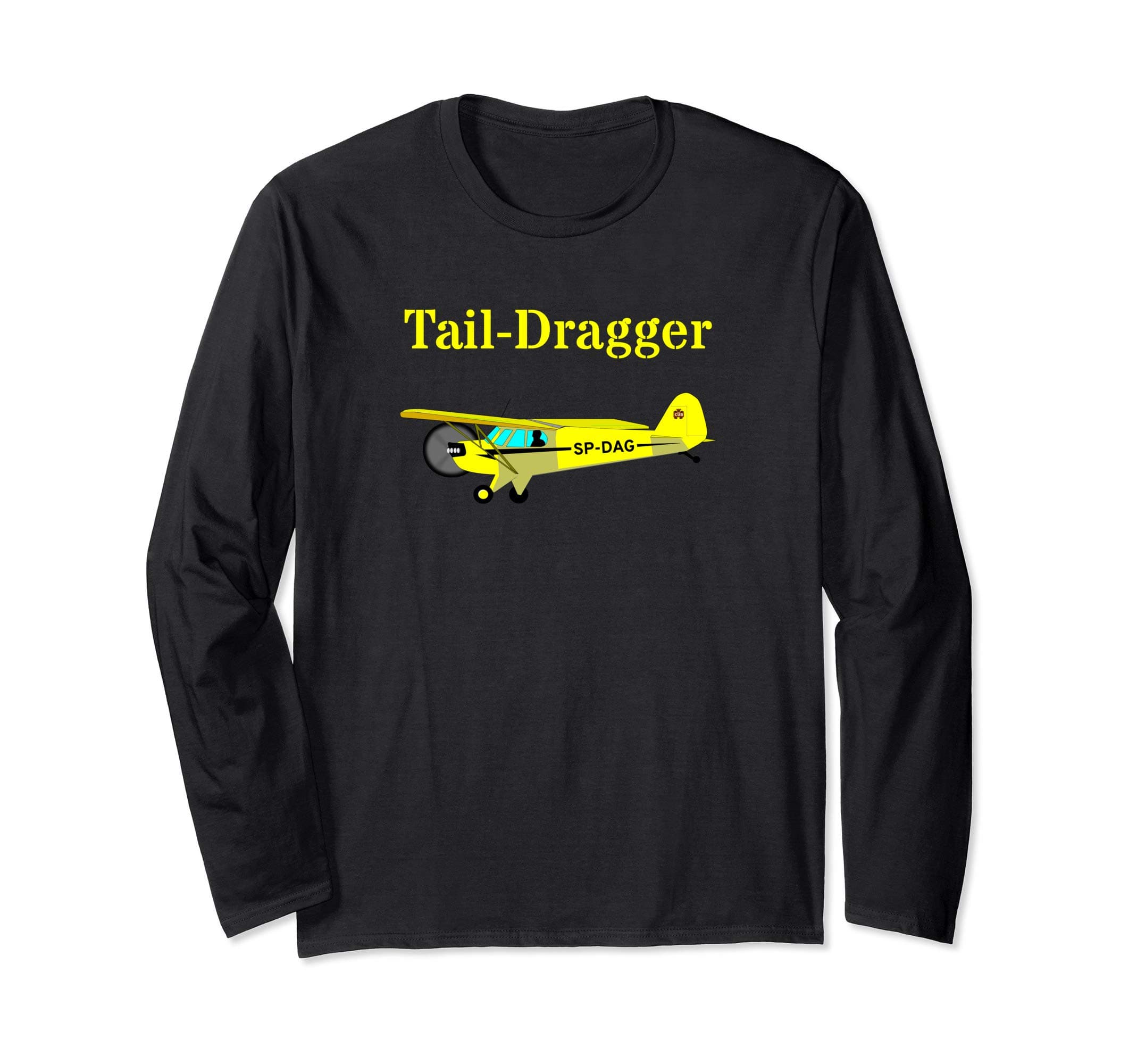 Tail Dragger Airplane Long Sleeve T-Shirt
