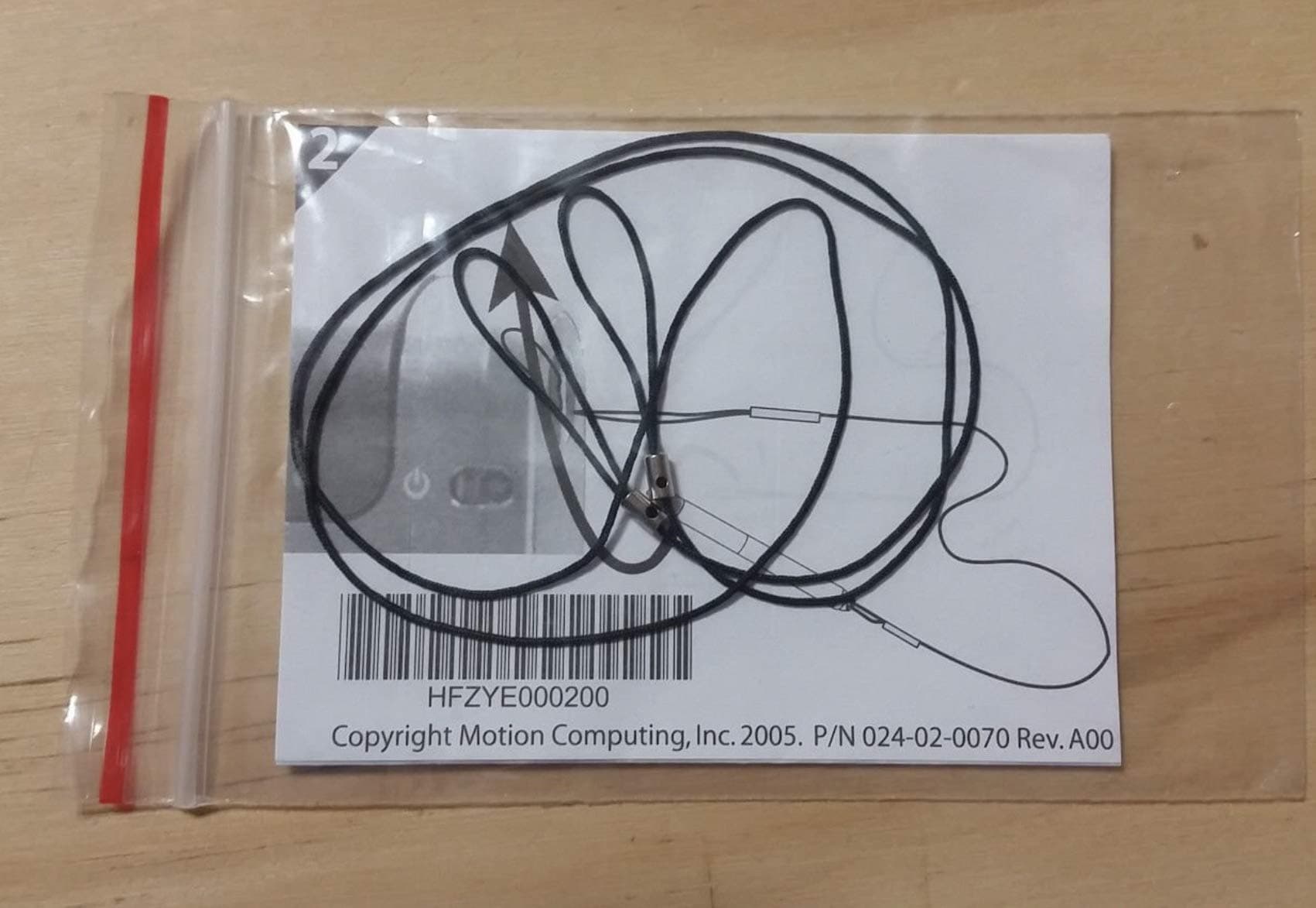 TETHER string for Motion Computing stylus pen * color is WHITE *