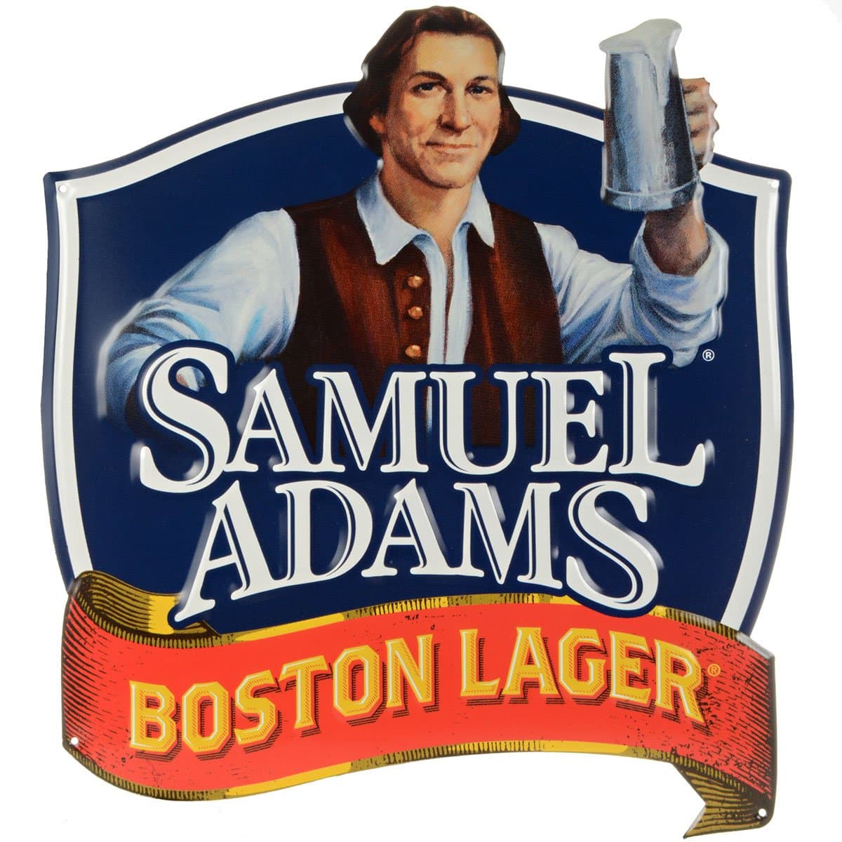 Samuel Adams Boston Lager Metal Wall Tacker