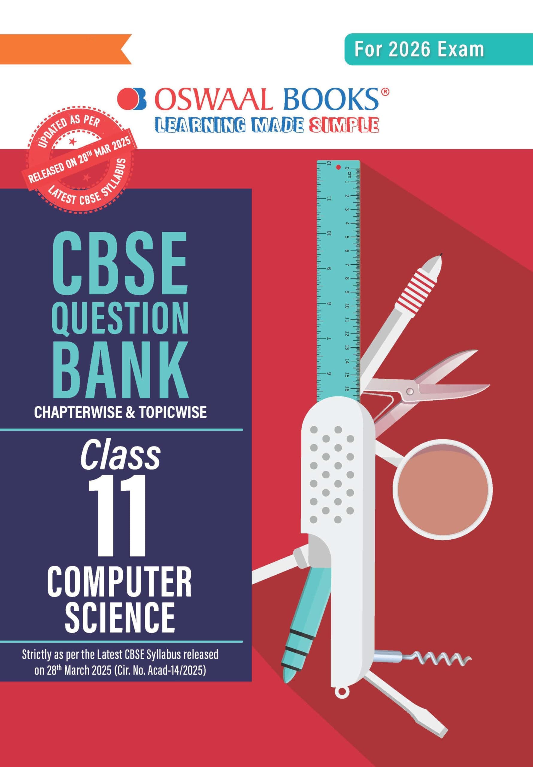 Oswaal CBSE Question Bank Class 11 Computer Science For 2026 Exam