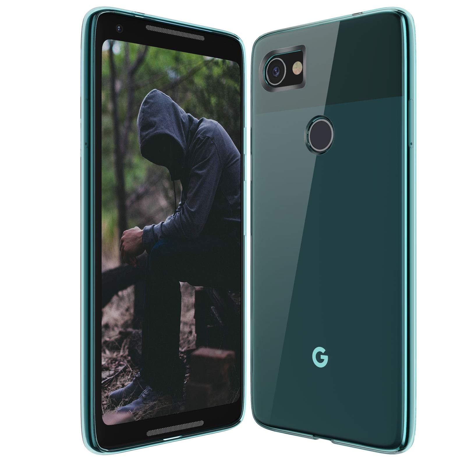 Google Pixel 2 XL Case, Slim Thin Soft Skin Silicone Flexible TPU Lightweight Gel Rubber Shock Absorption Anti-Scratches Protective Case Cover for Google Pixel 2 XL (Crystal-Mink)