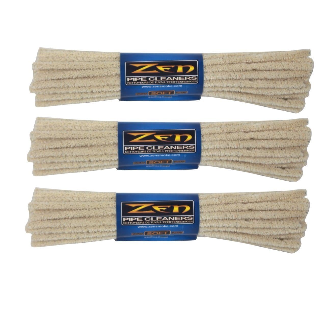 Zen 3 Bundles Pipe Cleaners, Soft, 132 Count 3-Pack