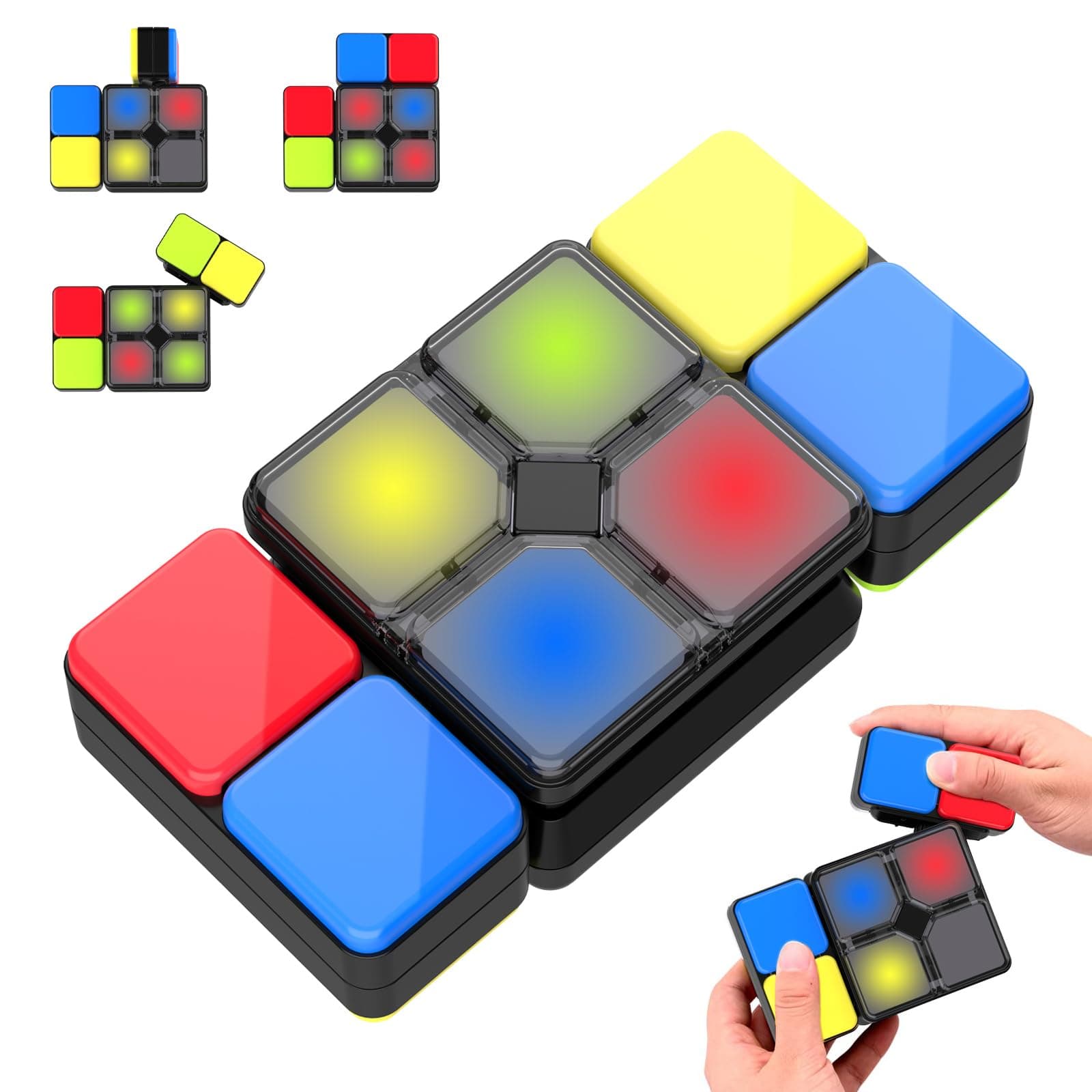 Electronic Memory Game For Kids Ages 8-13, Handheld Light and Music Games, Fidget Toys for Teenager, Cool Presents for Teenage Boys 8 9 10 11 12 13 Years Old, Multicolor and Reaction Fun