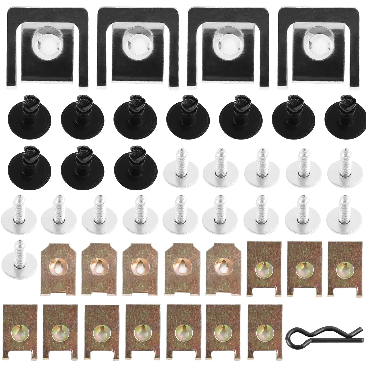 44 Metal Tray Clip Engine Under Cover Bottom Splashguard Shield