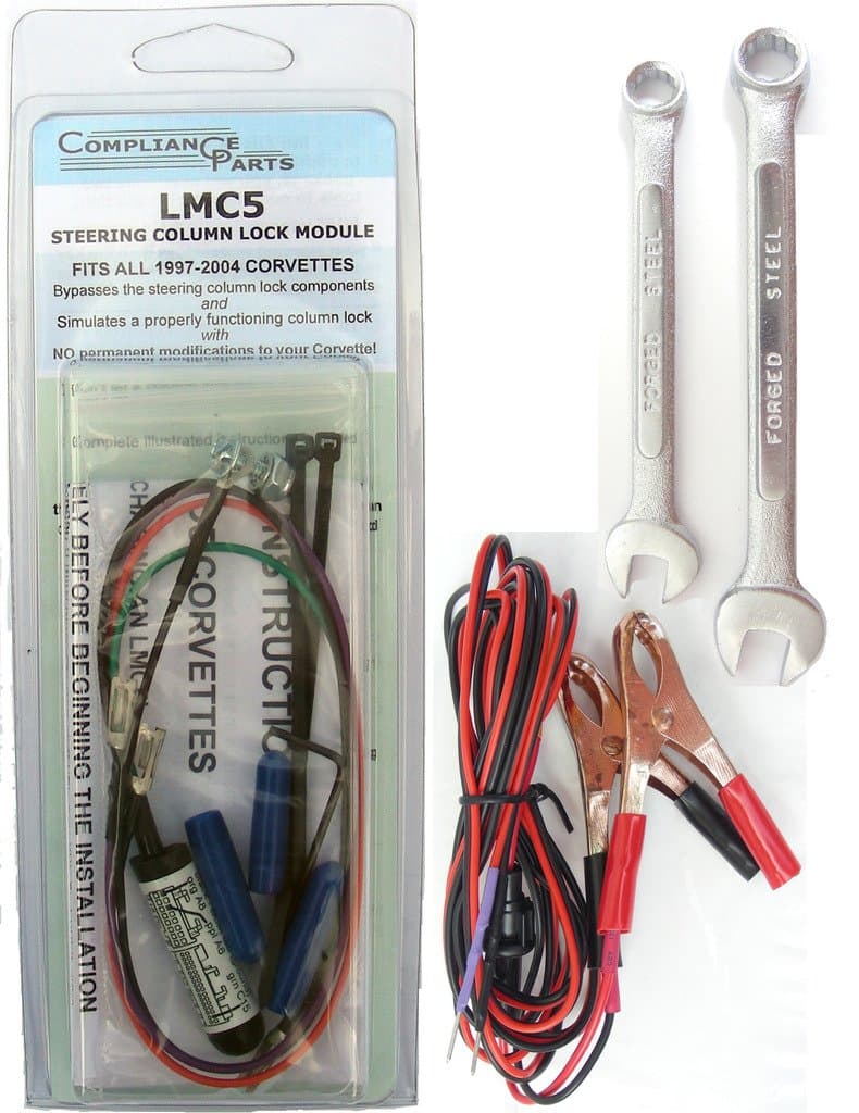 LMC5 Module with Unlocker and Tool Kit - C5 Corvette steering column lock bypass module with unlocking device and tool kit