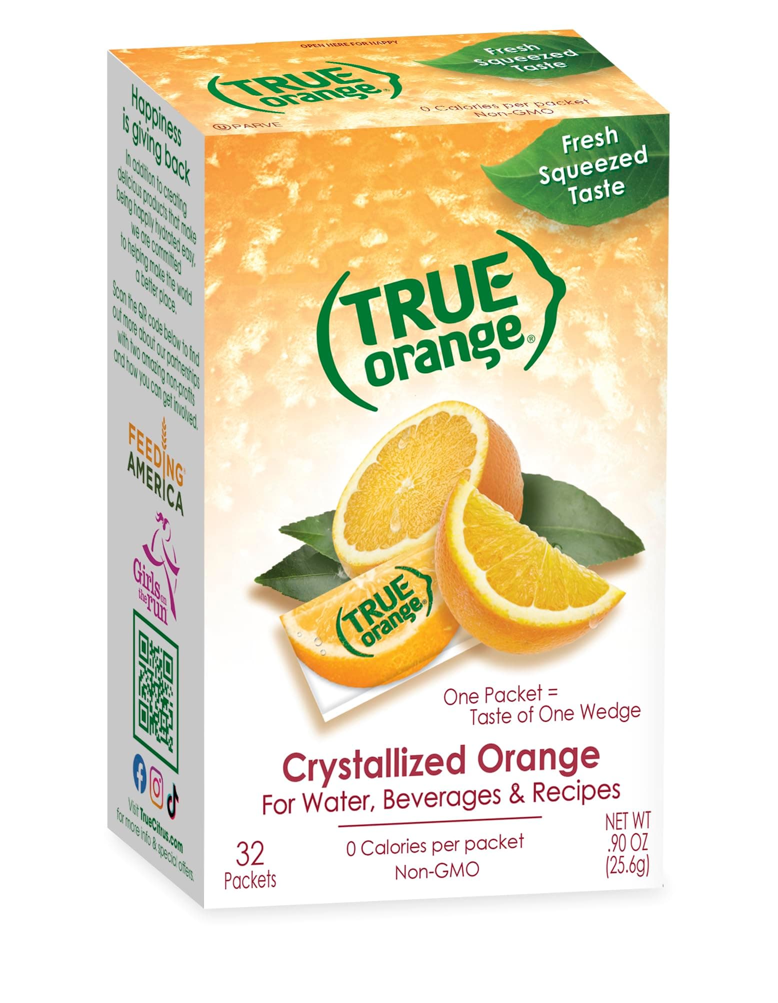 True Orange Drink, 32 Count (0.90oz) by True Lemon