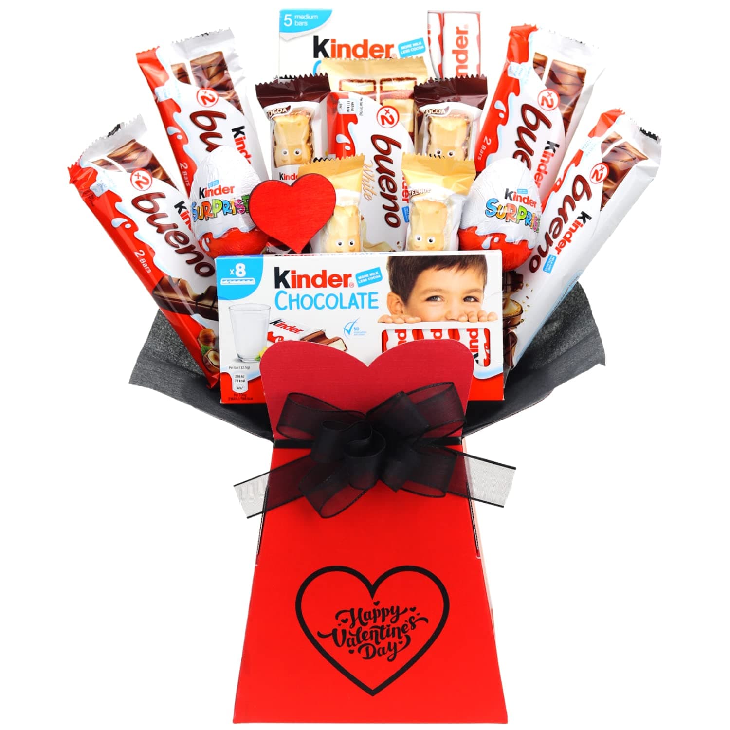 Valentines Chocolate Bouquet Gift Hamper Selection (Kinder)