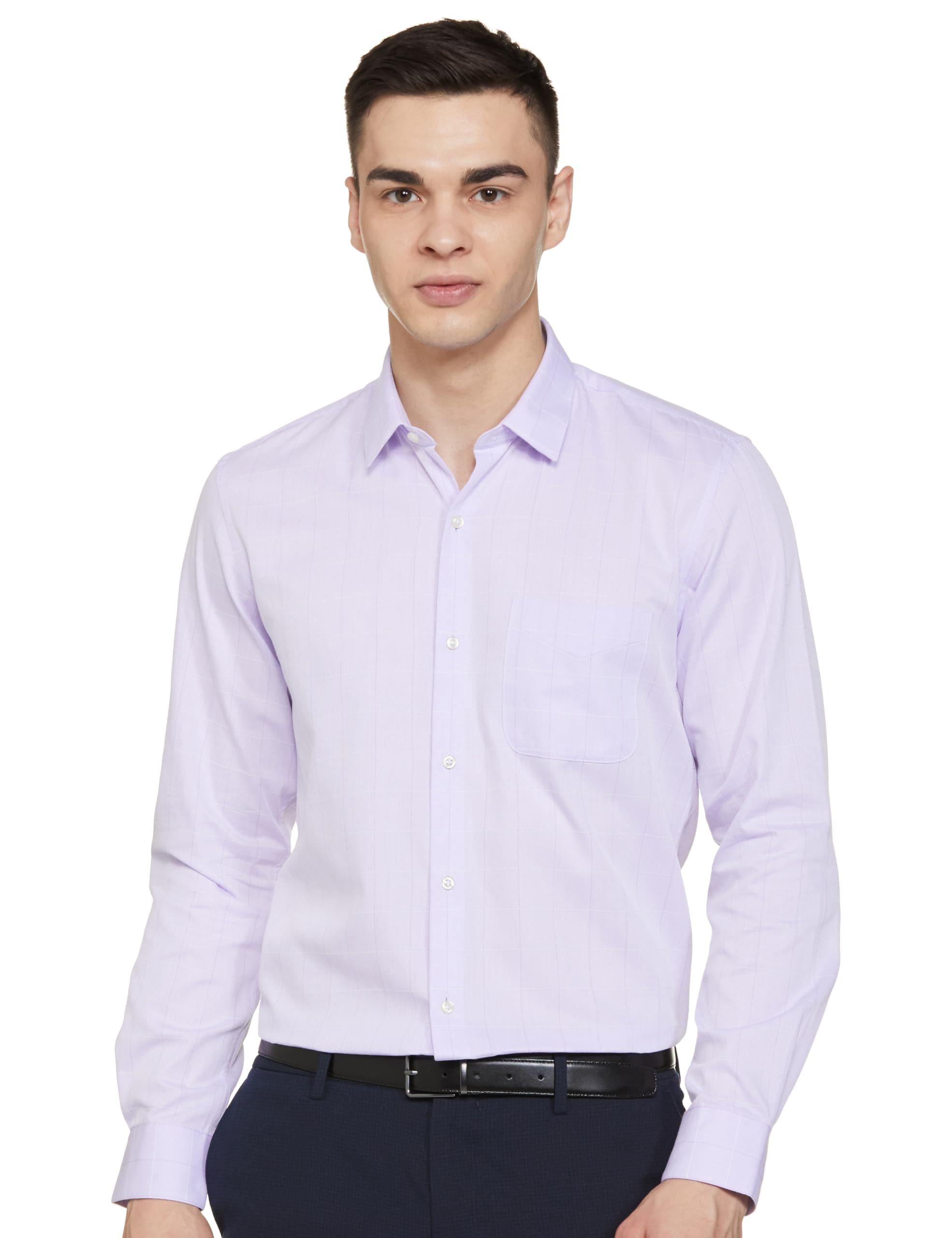 Peter EnglandMen's Solid Slim Fit Shirt