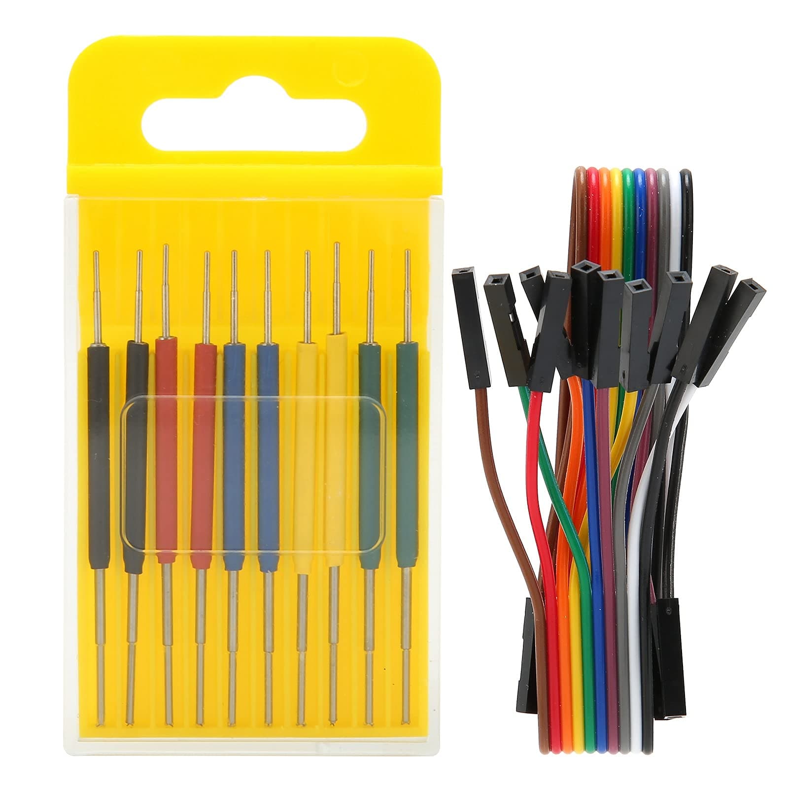 Eujgoov 10Pcs Micro IC Hook Clip Mini IC Clamp SOP SOIC Test Leads Clamp Adapter of Multimeter