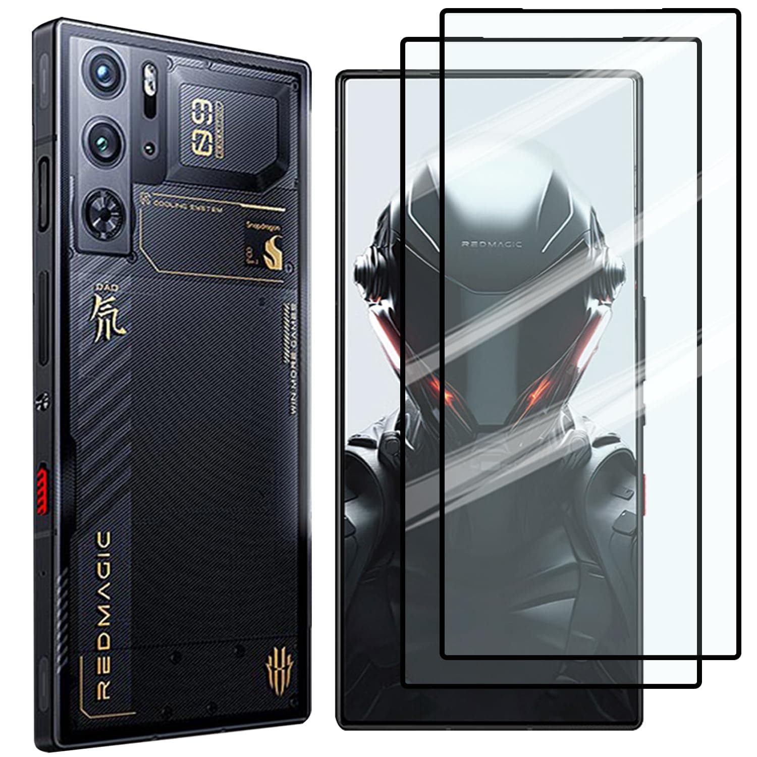2 Pack Smartphone Screen Protector For Zte Nubia Red Magic 8 Pro / 8 Pro+ / 8S Pro / 8S Pro+ / 9 Pro / 9 Pro+, 2 Pack Tempered Glass Smartphone Screen Protector, Case Friendly,