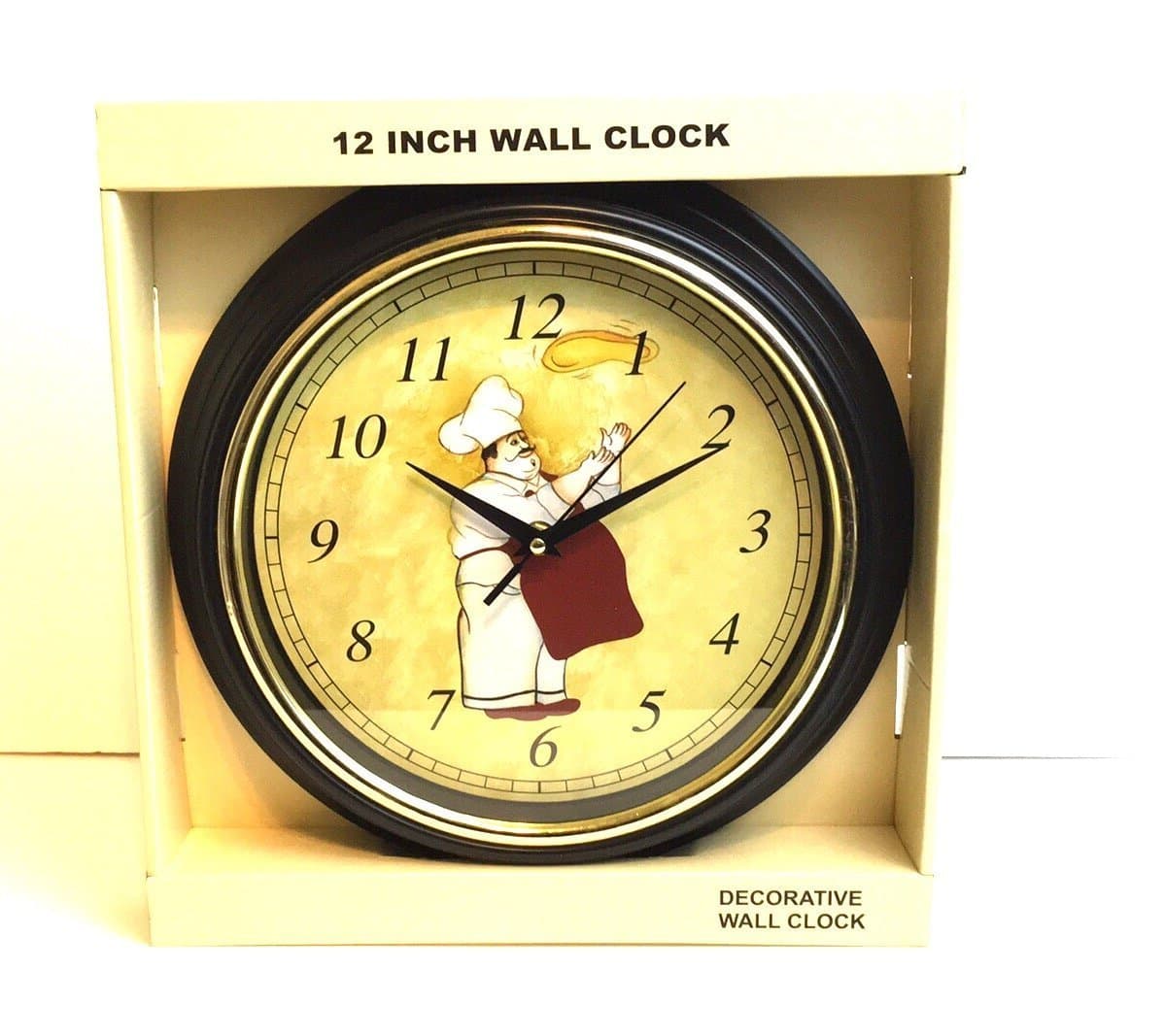 Decorative Italian Fat Chef 12" Wall Clock