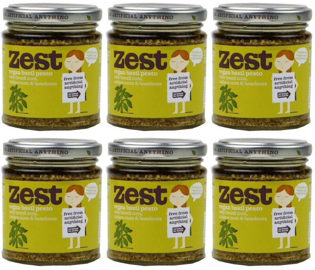 (6 PACK) - Zest - Basil Pesto Vegan | 165g | 6 PACK BUNDLE