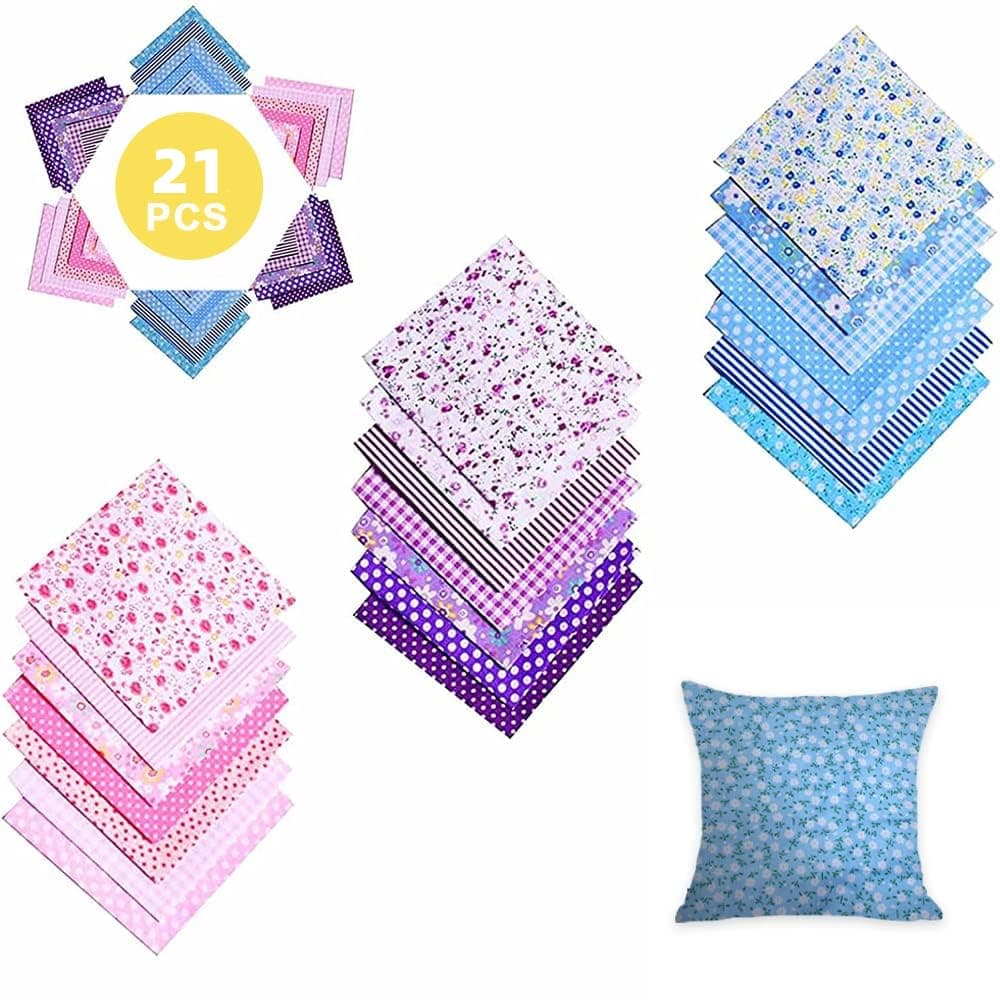 Thick Craft Printed Fabric Quilting Fabric Pattern DIY Fabric 25 cm Patchwork 100% Cotton for Patchwork Sewing Quilting Crafting, No Repeat Patterns