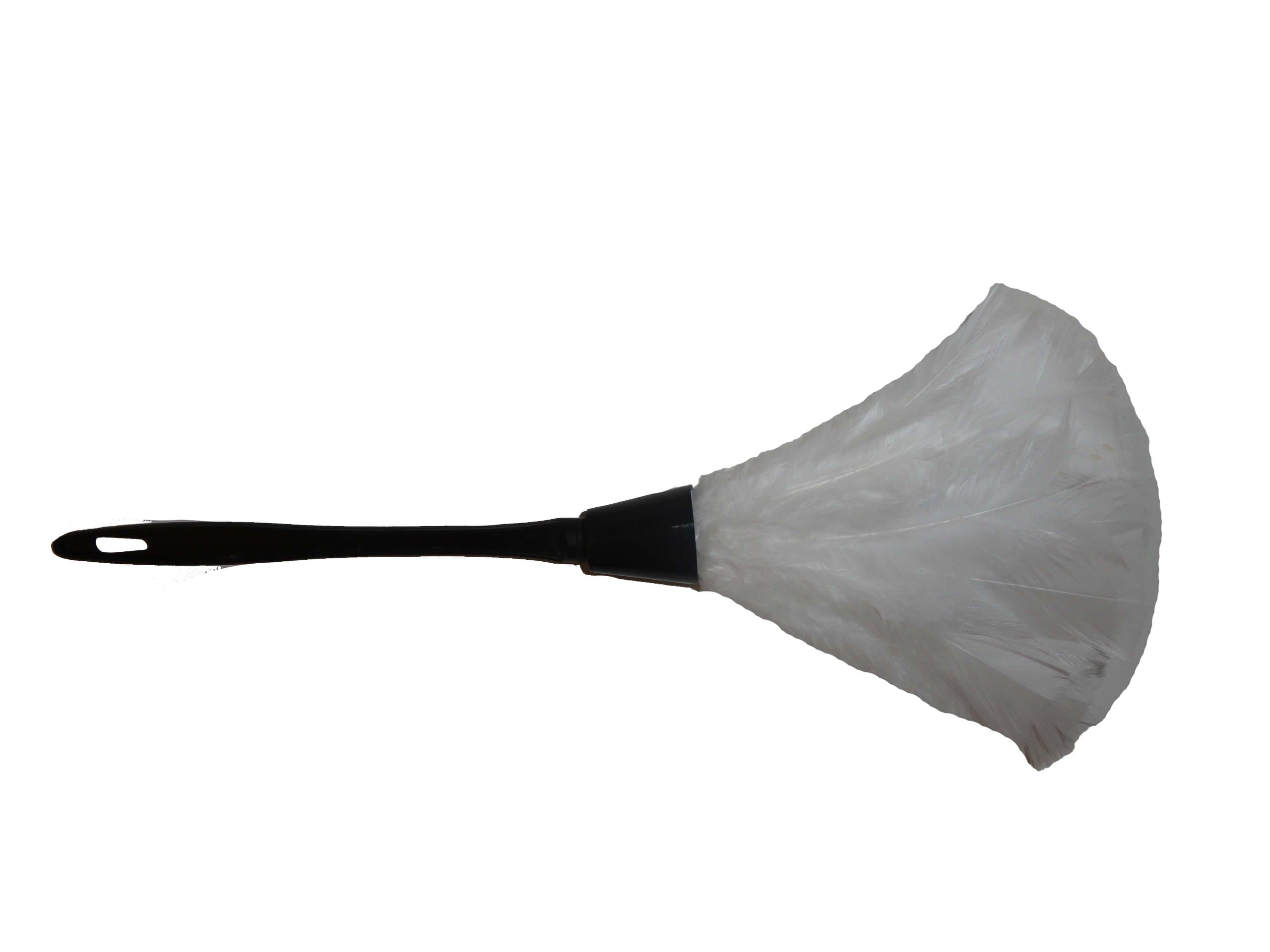 Feather Duster Black White Hot Maid Costume Accessory (White)