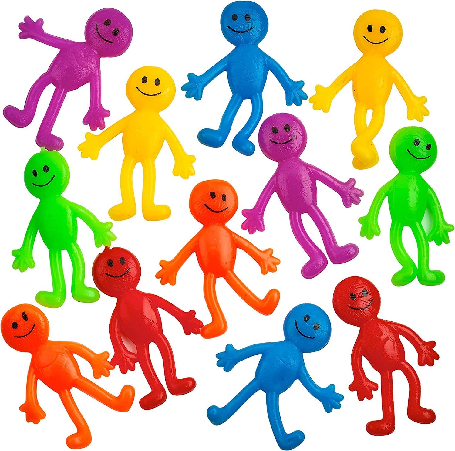 50 Pack Sticky Stretchy Bendable Man For Kids Class Exchange Gift Stretchy Treasure Box Toy Classroom Prize Student Toys Party Favor Birthday Gifts Supplies Goodie Bag Stuffer Boy Girl
