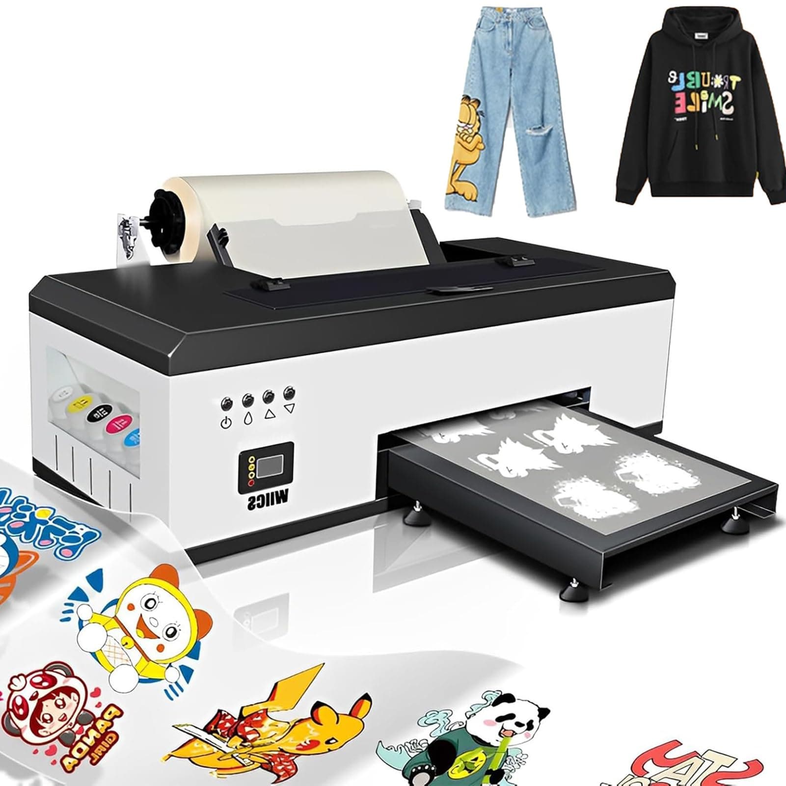 DTF Printer,A3 DTF Printer Transfer Printing Machine,T-Shirt Direct to Film Printer,Automatic White Ink Agitation and Timed Circulation,for DIY Printing, Direct to Film Printer