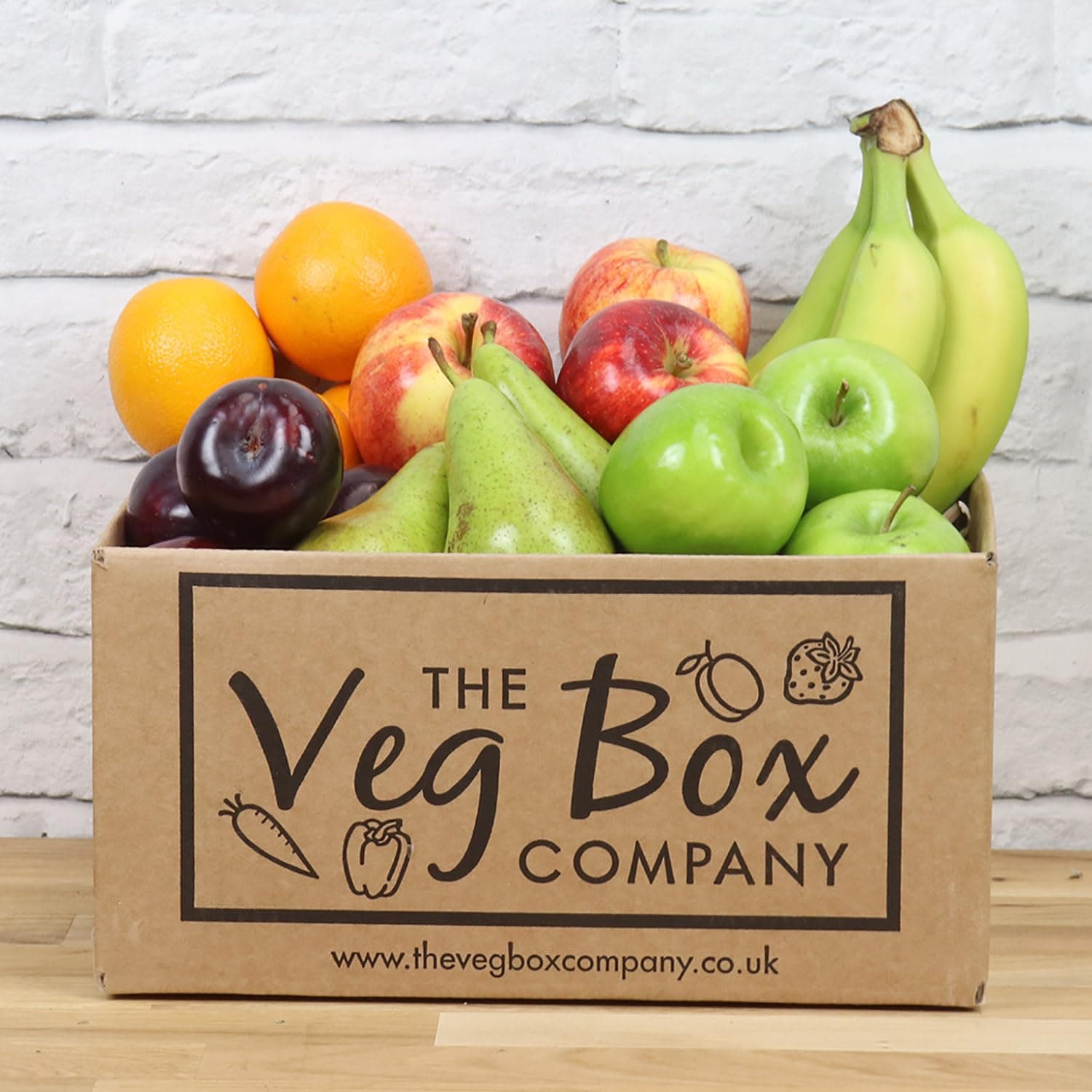 – Freash Basic Fruit Box - From The Veg Box Company - 23 Porstion Of Fresh Fruit - Perfeft for Home Or Office