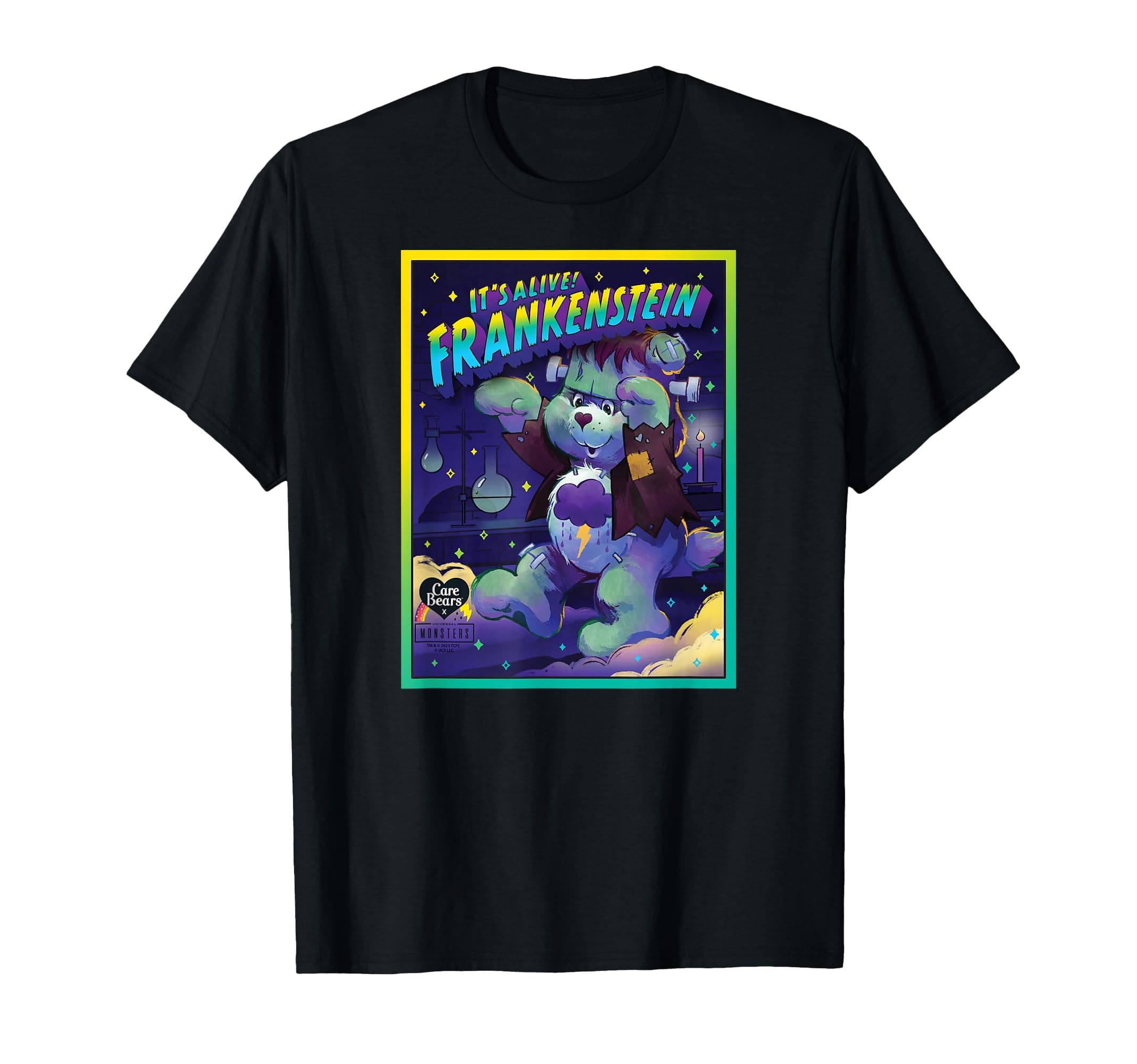 Care Bears x Universal Monsters Grumpy Bear Frankenstein T-Shirt