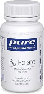 – Activated Vitamin B12 and Folate - Tiredness & Fatigue Supplement - 60 Capsules