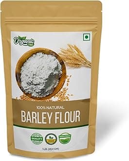 - Organic Zing Barley Flour – Food Grade – 454 g / 16 oz - Finely Milled Barley Flour for Cooking and Baking
