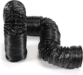 STERR - Flexible Aluminium Ventilation Hose, black