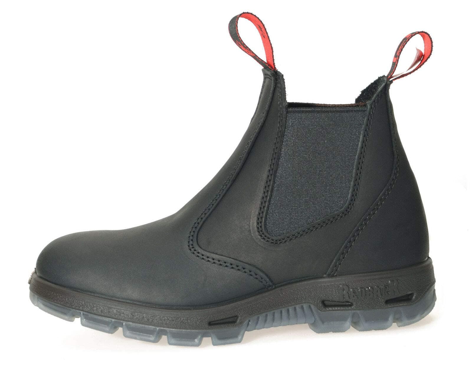 RedBack Boots USBBK "Easy Escape" Steel Toe - Black Leather Work Boots 9 UK (10 US)