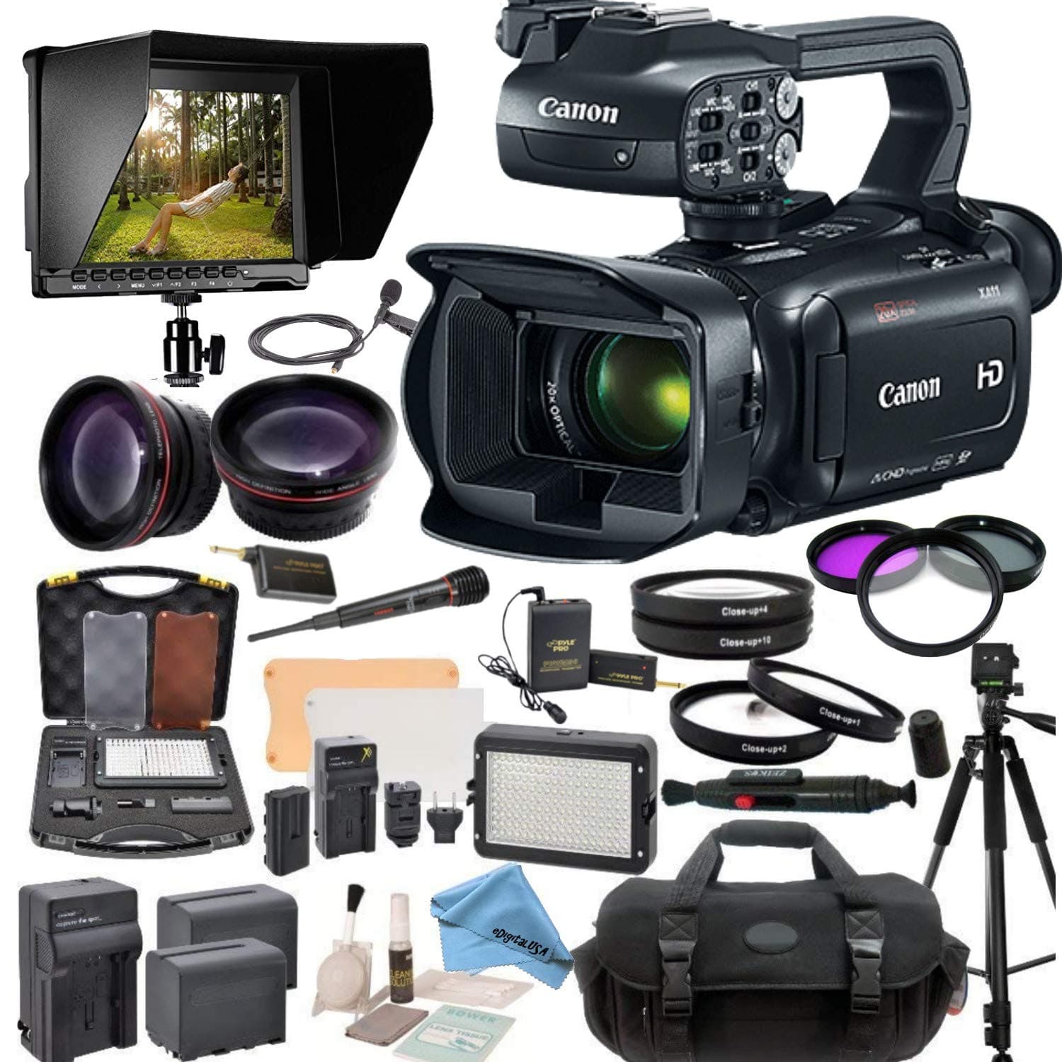 Canon XA11 Compact Full HD Camcorder Advanced Bundle