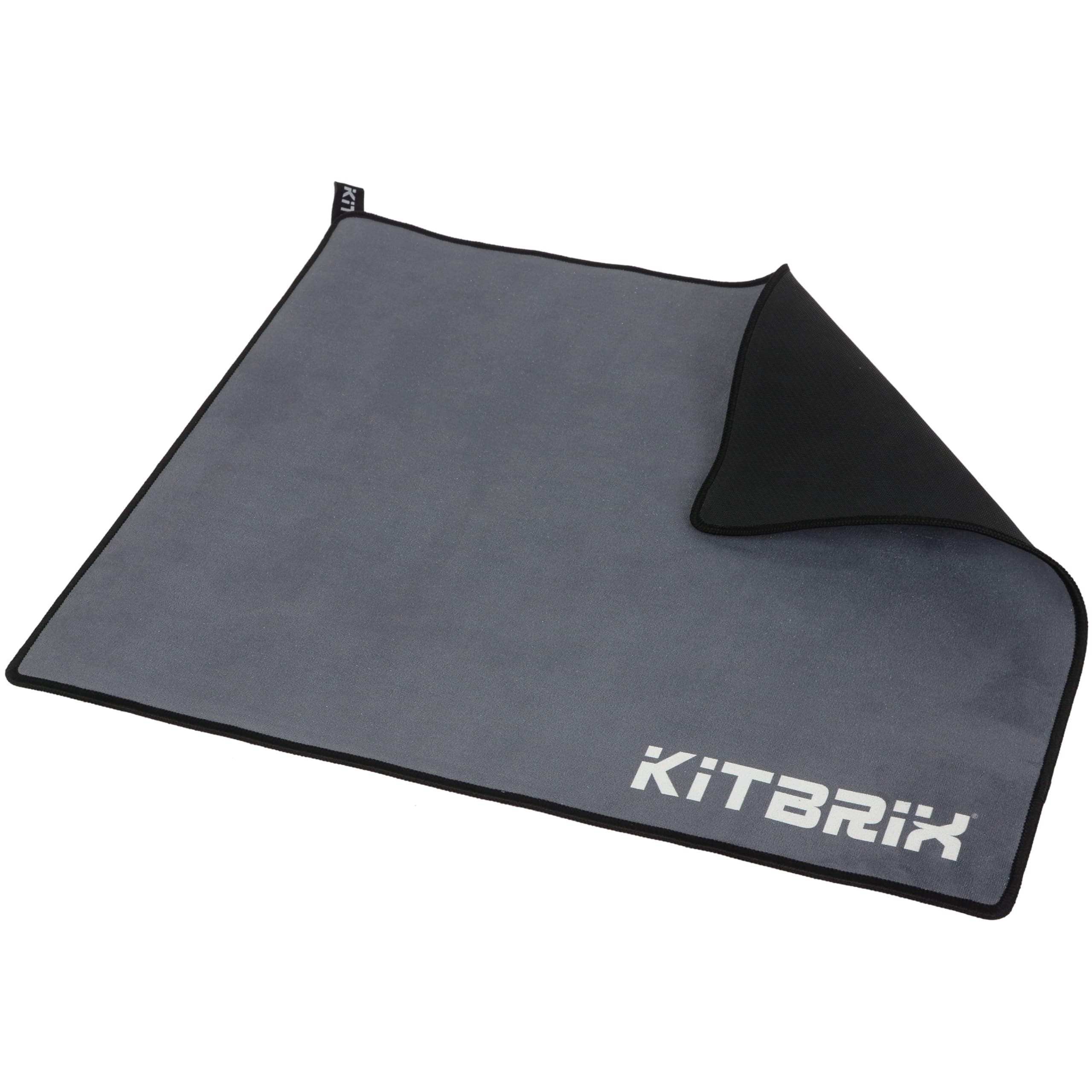 KitBrix Changing Mat for Sports - Portable Foldable Beach Surf Changing Mat - Microfibre Top - Triathlon, Camping and Outdoor Swimming Accessories - Grey