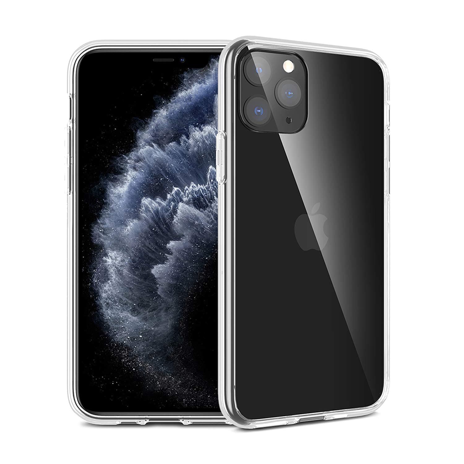 POWR iPhone 11 Pro Max Case Cover, Clear Shockproof TPU Bumper Phone Case for iPhone 11 Pro Max, 6.5-inch (2019) – Transparent