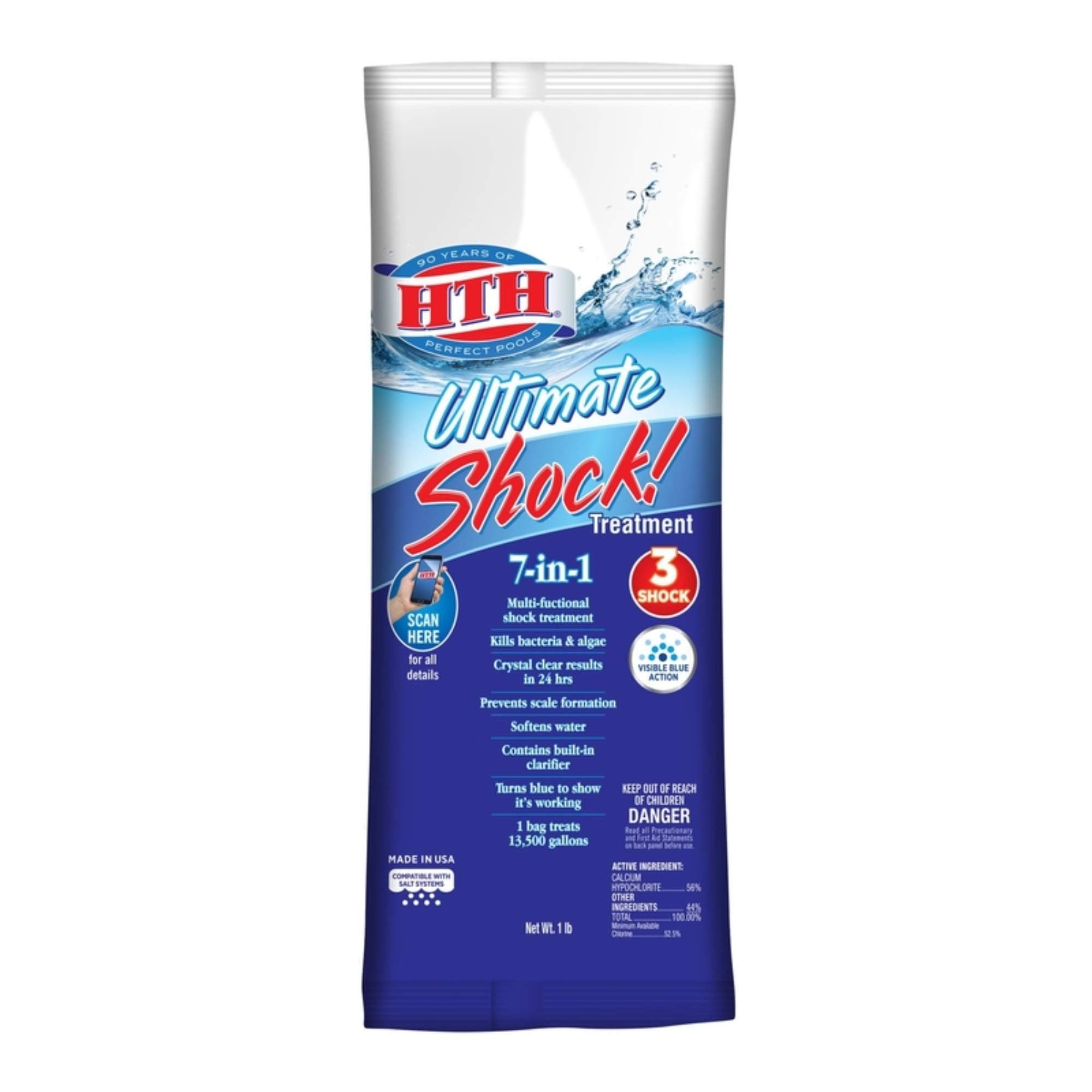 HTH 52016 Super Shock Treatment Swimming Pool Cleanser, 12-Pack