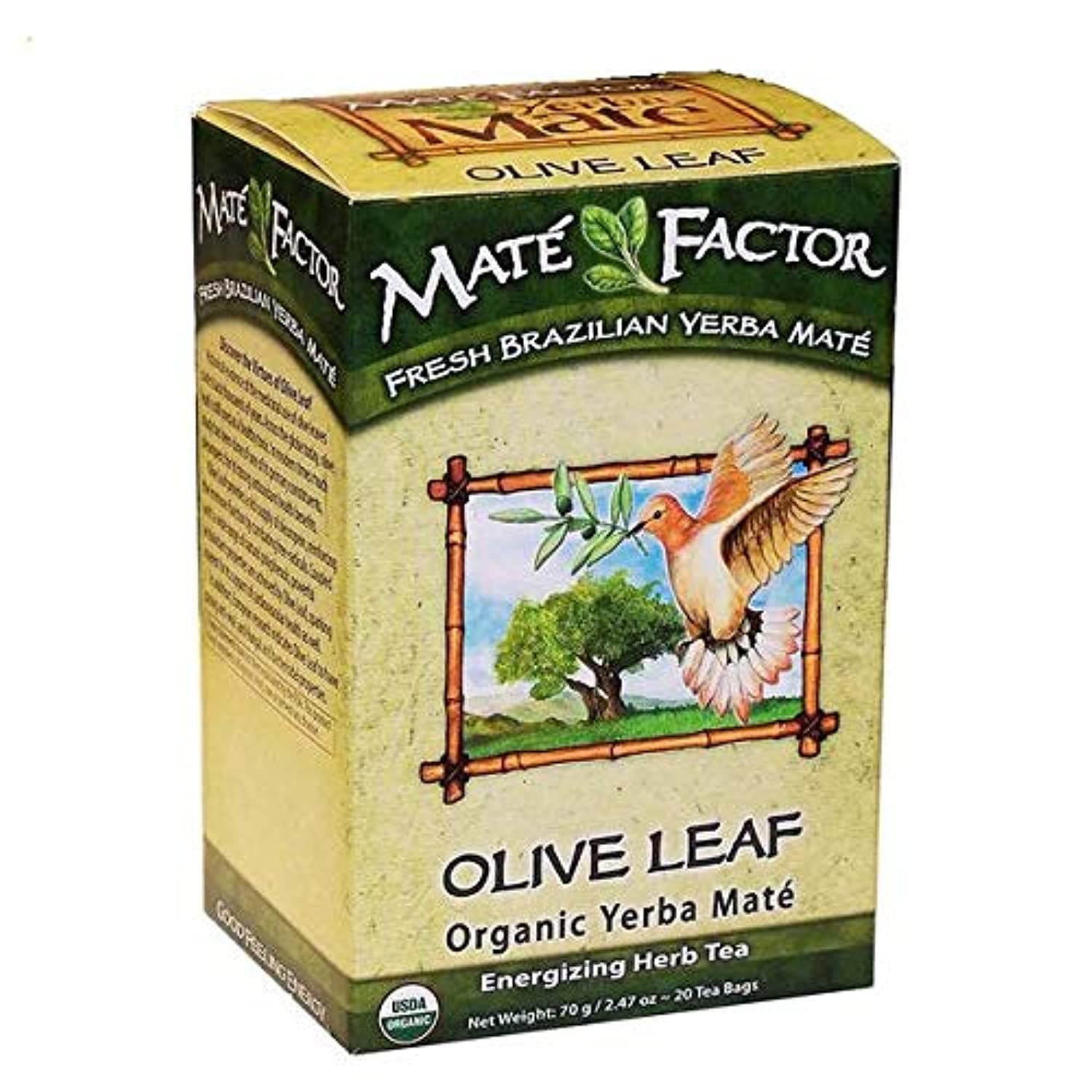 Maté Factor The Olive Leaf Yerba , 20 Bags (Pack of 1)