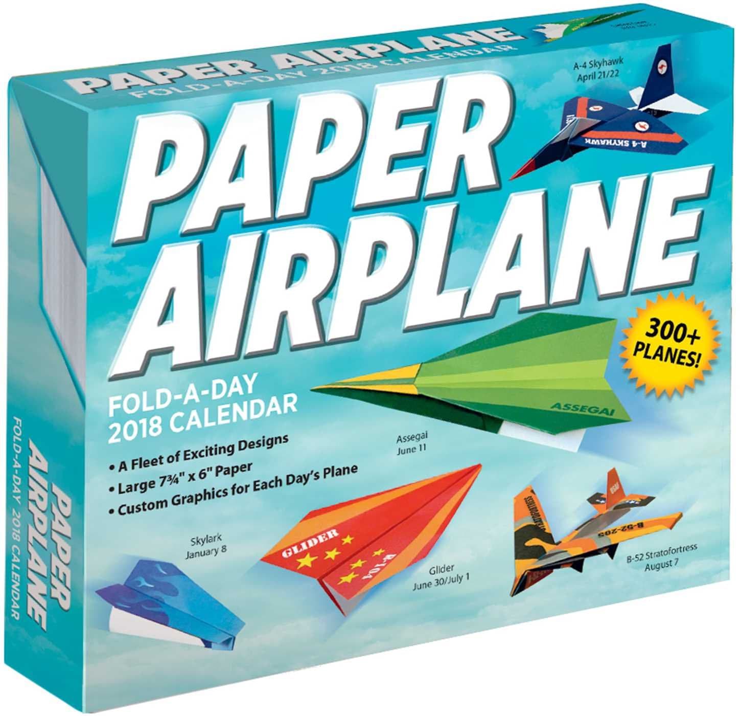 Paper Airplane Fold-a-Day 2018 Calendar
