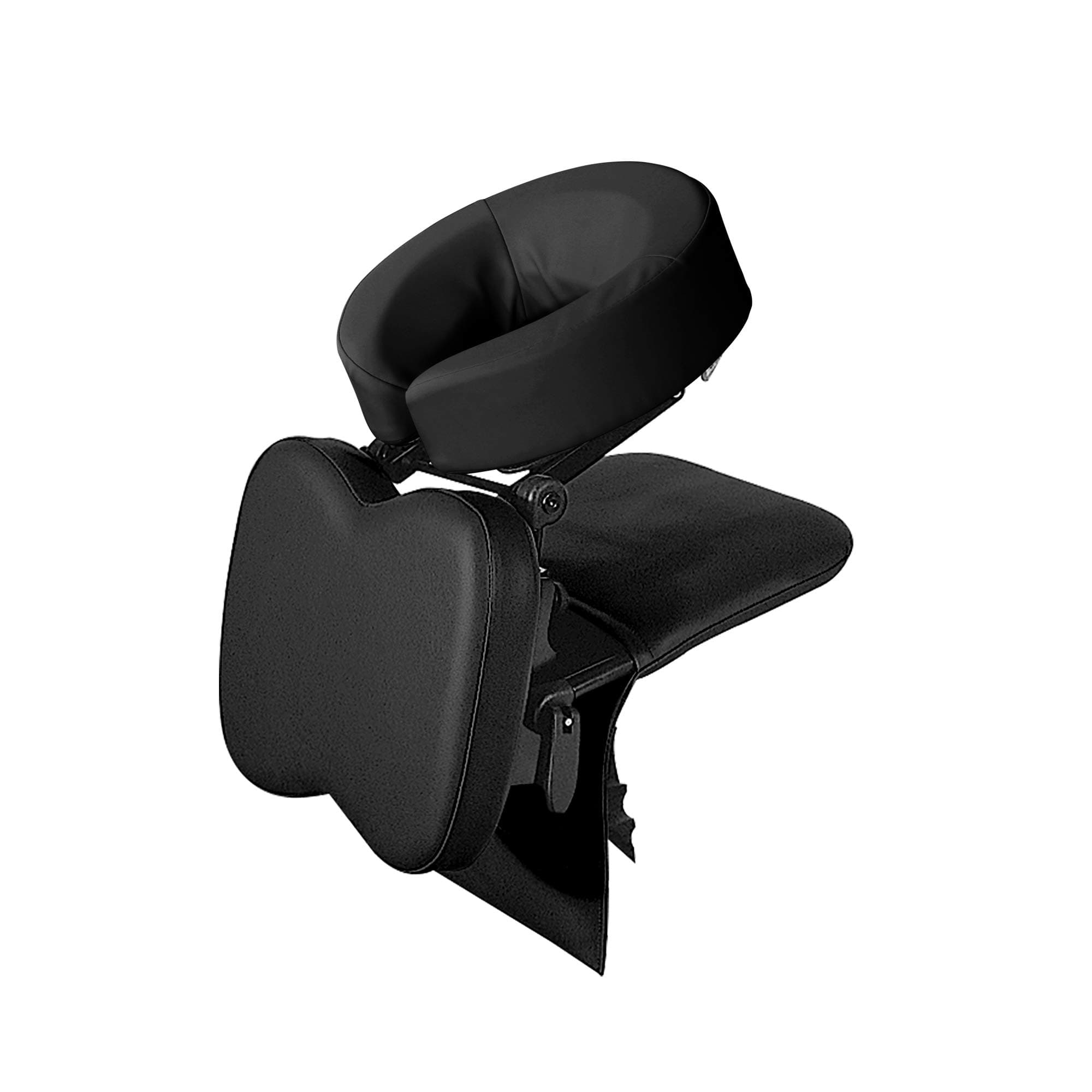 Master Massage Desktop Face Cradle Massage Kit – Table & Desk Top Face Pillow Support –Foldable Adjustable Head Rest Cushion Cradle - Massage Kit, Siesta Artifact, Eye Surgery Recovery Black