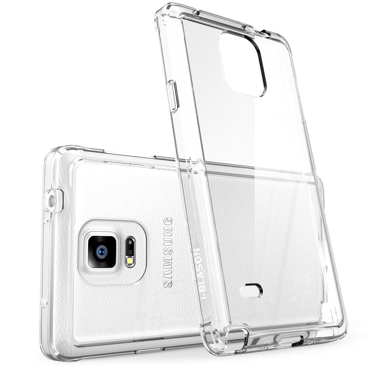 i-Blason Case Designed for Samsung Galaxy Note 4, [Scratch Resistant] Halo Series Hybrid Clear Case / Cover with TPU Bumper for Samsung Galaxy Note 4 [SM-N910S / SM-N910C] (Clear)