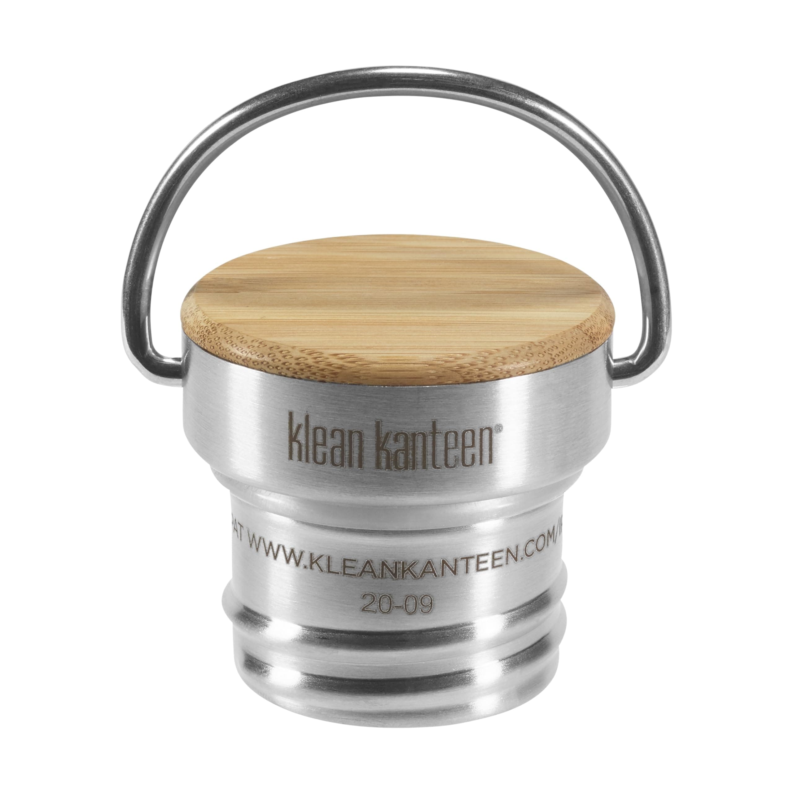 Klean Kanteen Bamboo Deckel Brushed Stainless Onesize