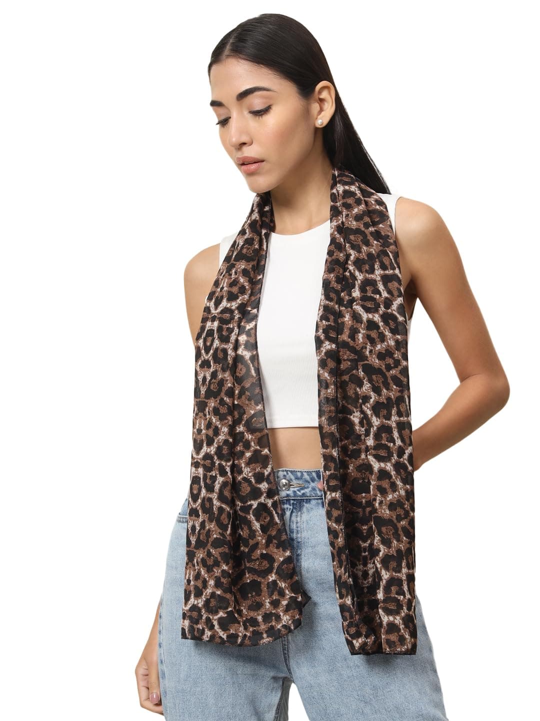Trend Arrest Leopard Print Scarf