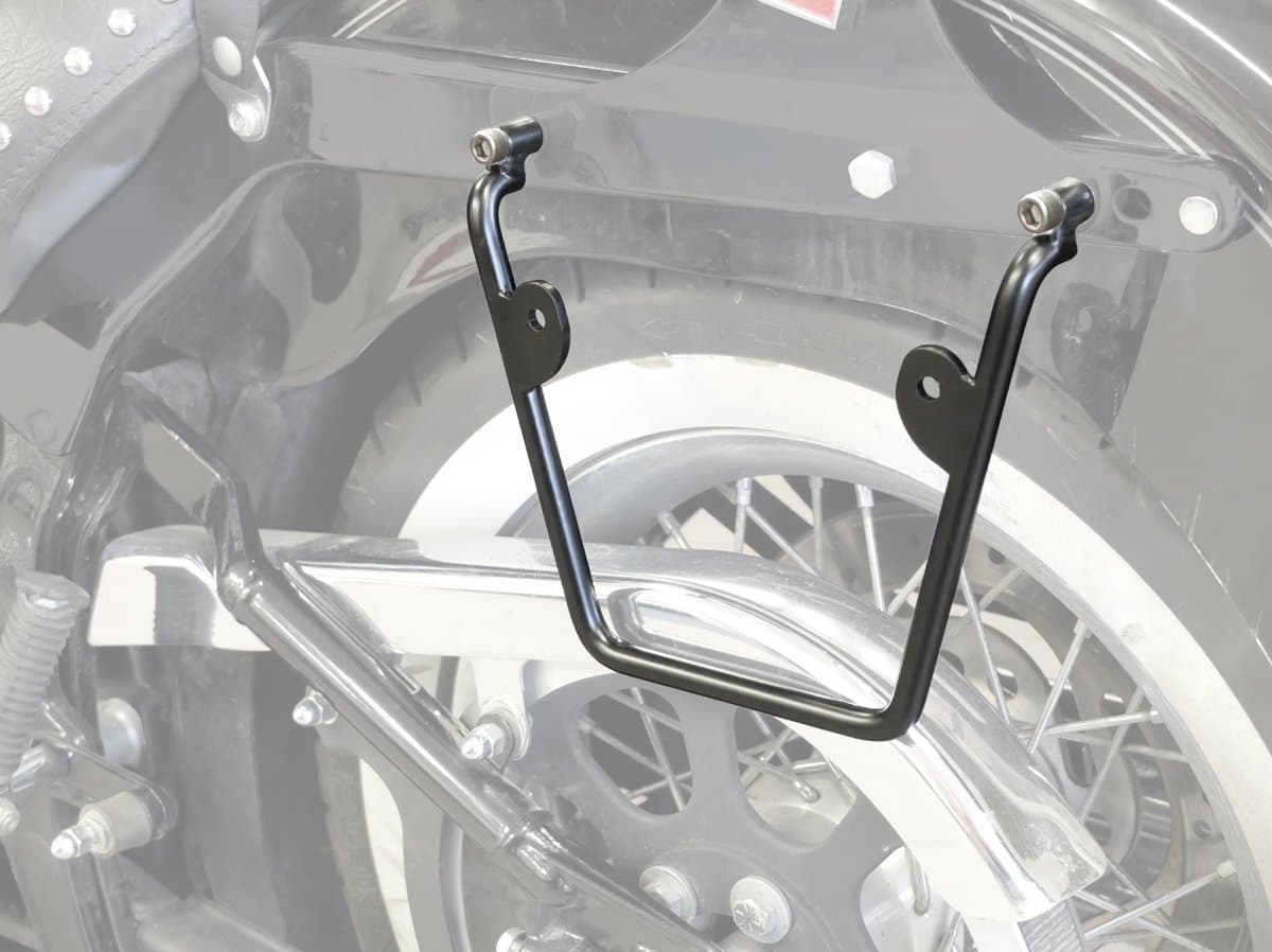 Buffalo BAG SADDLE BAG Reversible Frame Mount for HD Softail Fat Boy & Fat Boy Special (1984) with Hole Spacing 235 mm