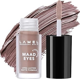 Lamel Matte Liquid Eyeshadow - Long Lasting Waterproof Eye Tint - Quick-Drying, Hypoallergenic Eye Makeup - Creamy & Smooth Formula - Brown Matte Cream Eyeshadow - Maad Eyes, №401, 5.2ml / 0.17oz