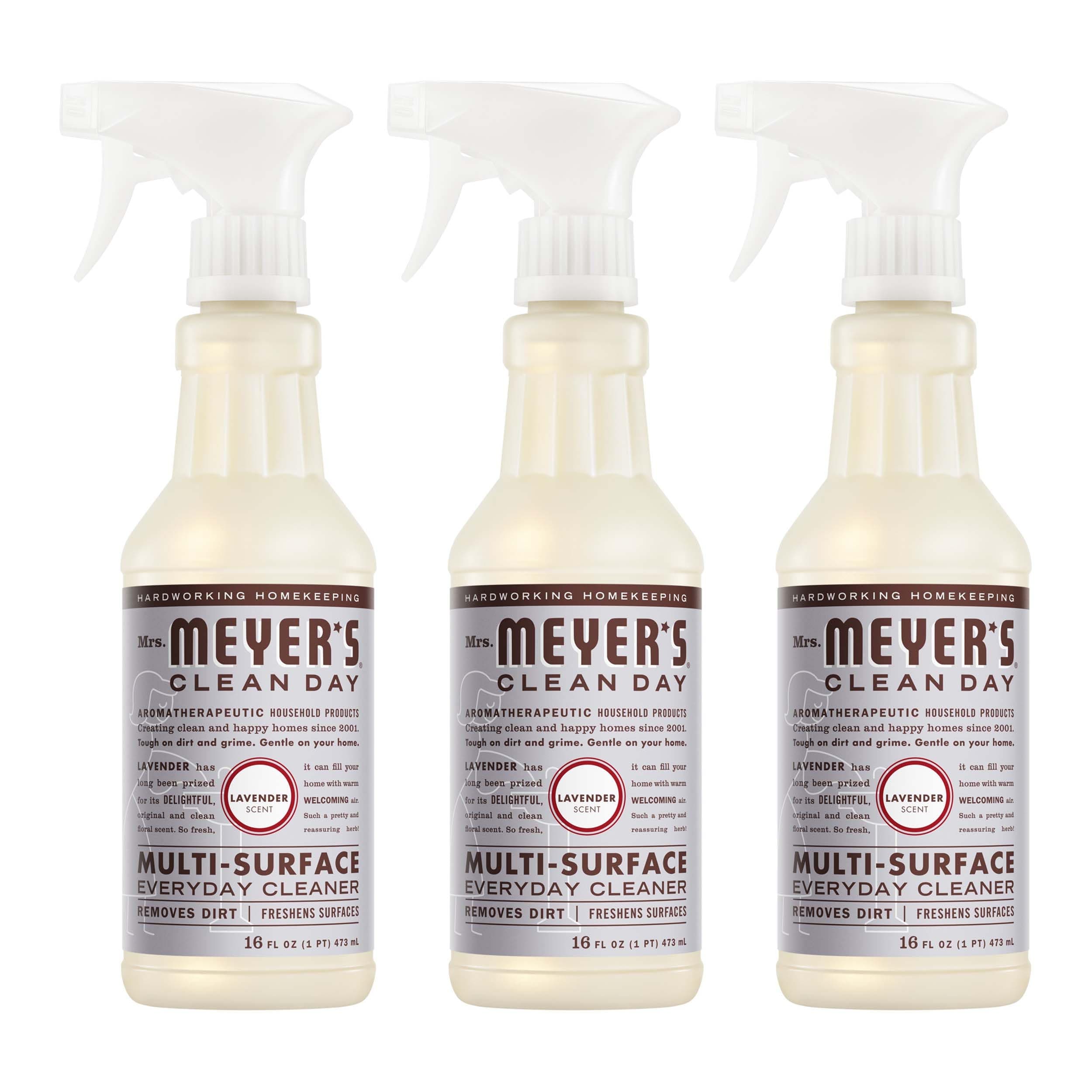 Mrs. Meyer’s Clean Day Multi-Surface Everyday Cleaner, Lavender, 16 ounce bottle (Pack of 3)
