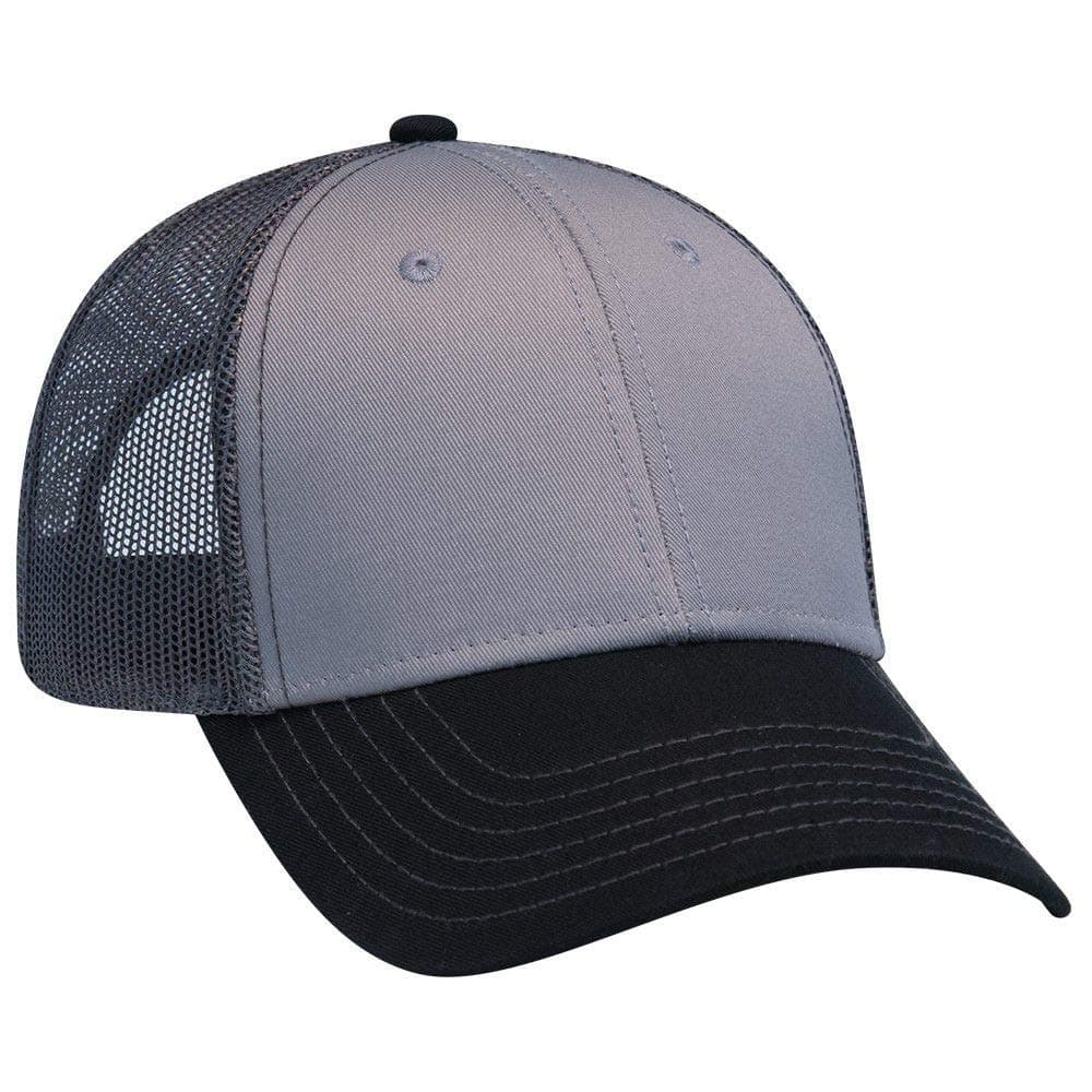 OTTOOTTO 6 Panel Low Profile Contrast Vertical Mesh Back Cap