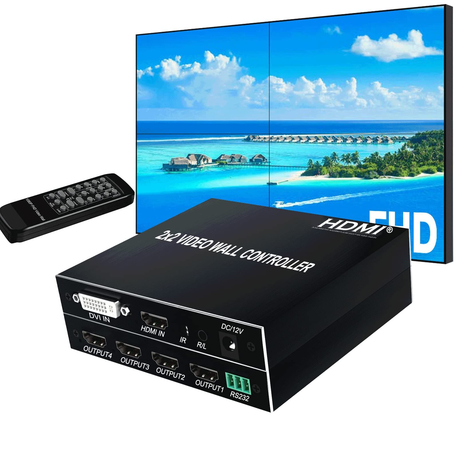 2x2 1080p Video Wall Controller