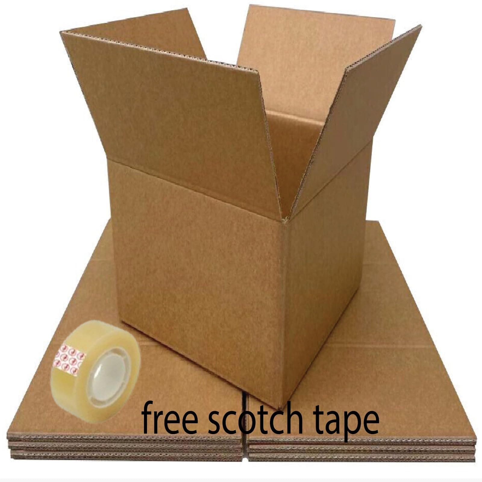 Small Empty Brown Corrugated Box, Card-board and Kraft Box for Art-Craft Hand-craft, Gift, Souvenirs, Birthday, Wedding, Christmas (Square (10x10x10cm)50pcs.)
