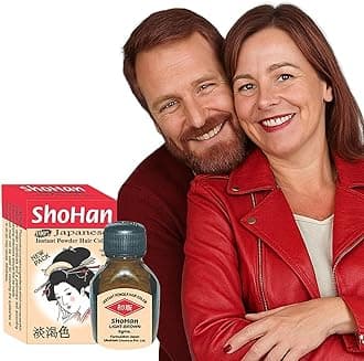 ShoHan Japanese Light Brown Hair Dye - MINIMUM BUY 6PC - 40+ Days Instant Colour Touch Up - Permanent Colour for Women - Powder For Men - Dye For Women Ammonia Free Safe Colour - Light Brown - Black Henna Powder Organic For Gray Concealer- Began Hair Color - Black Henna - Pack Of 1 (6g)